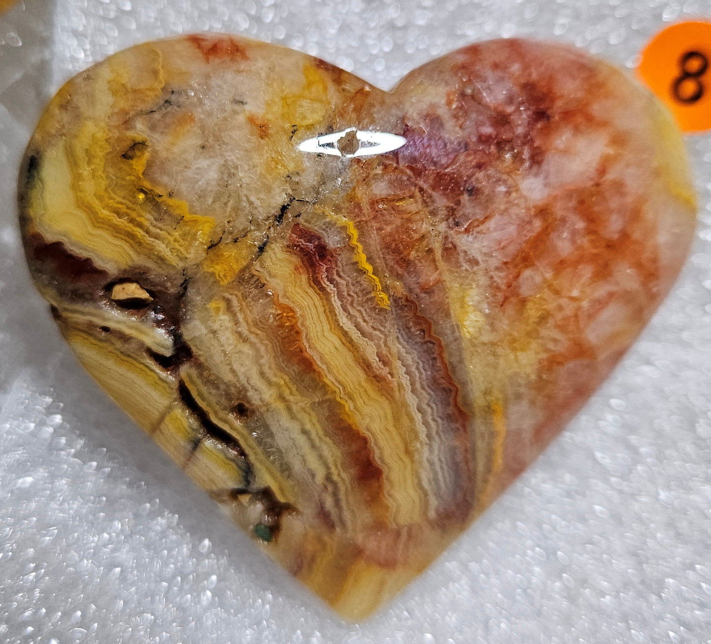 Crazy Lace Agate Hearts