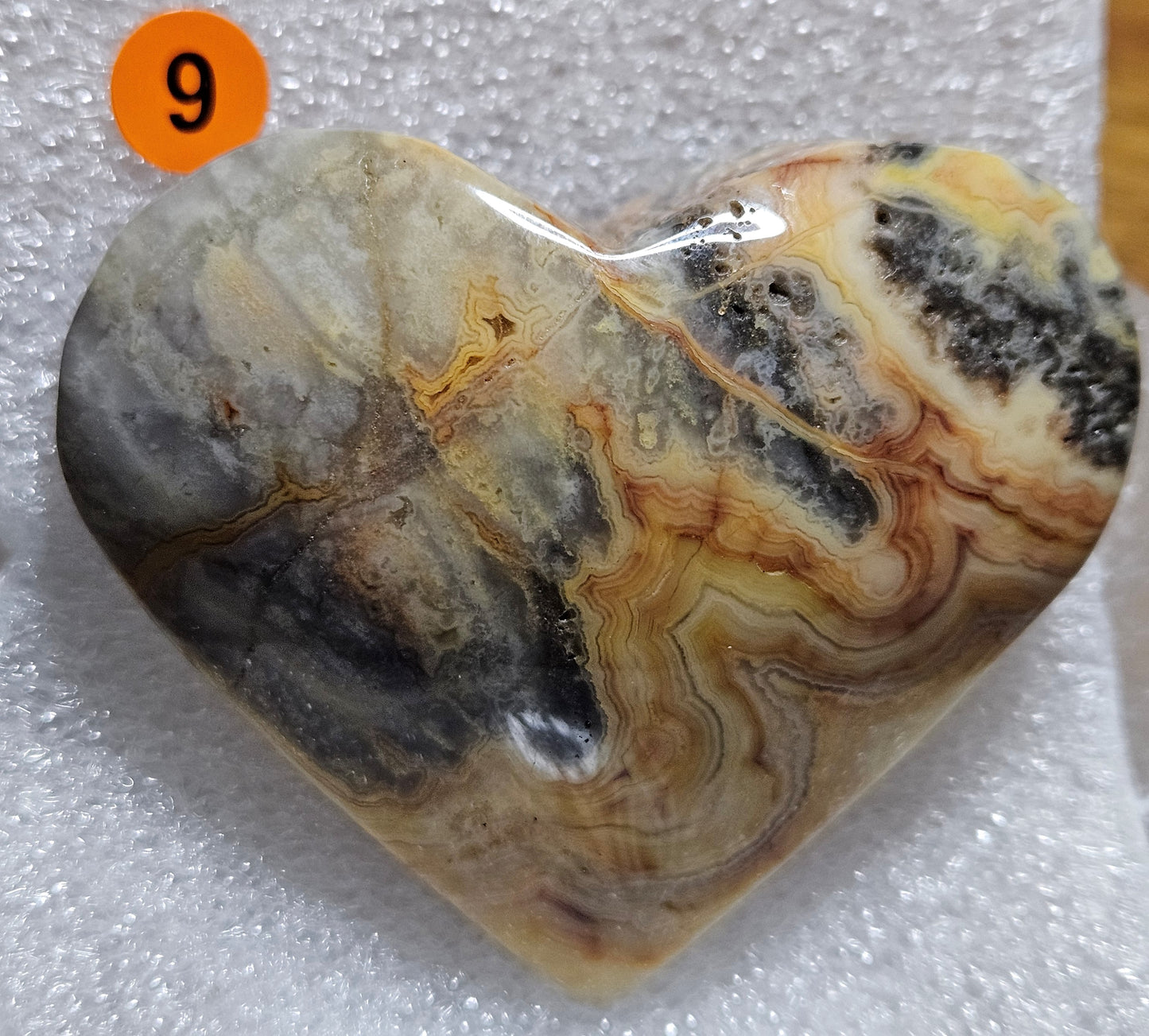 Crazy Lace Agate Hearts