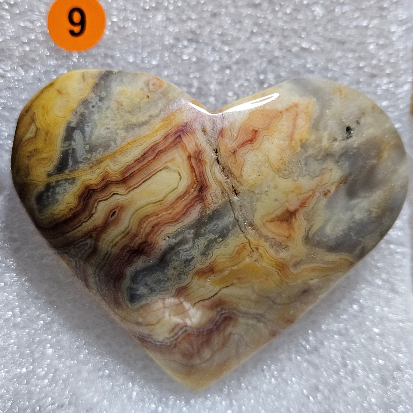 Crazy Lace Agate Hearts