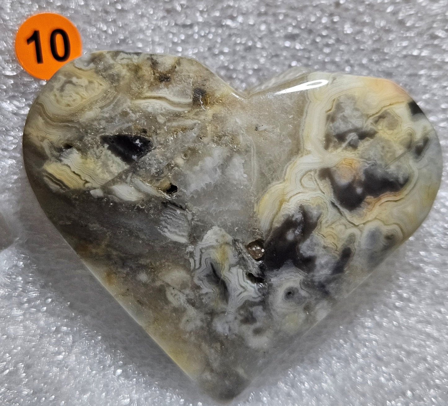 Crazy Lace Agate Hearts