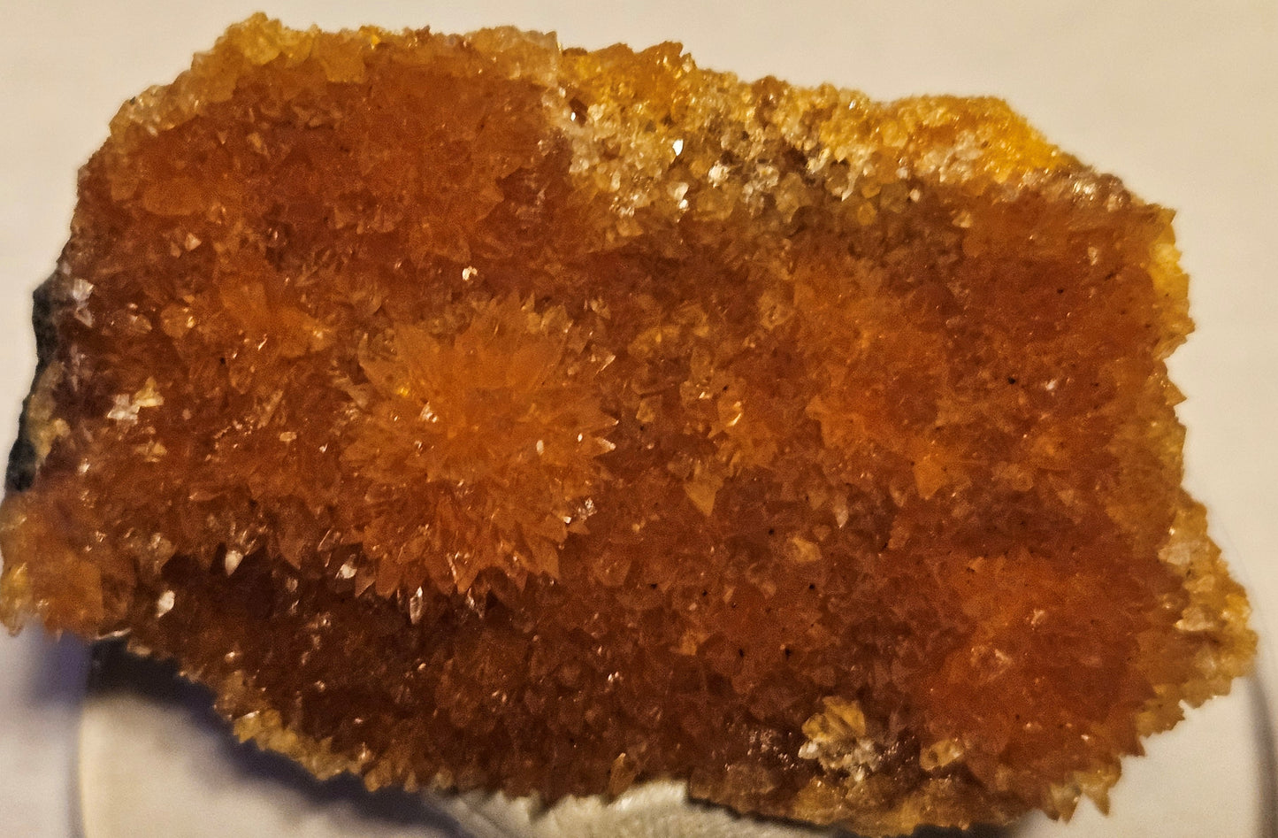 Intense Orange Calcite Crystal Cluster [Poland] 2