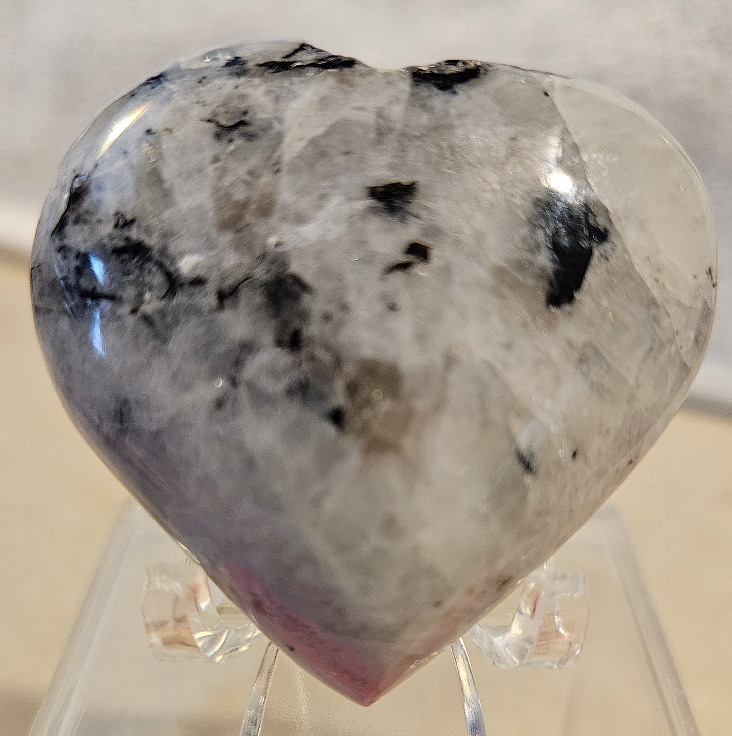 Rainbow Moonstone Heart [1]