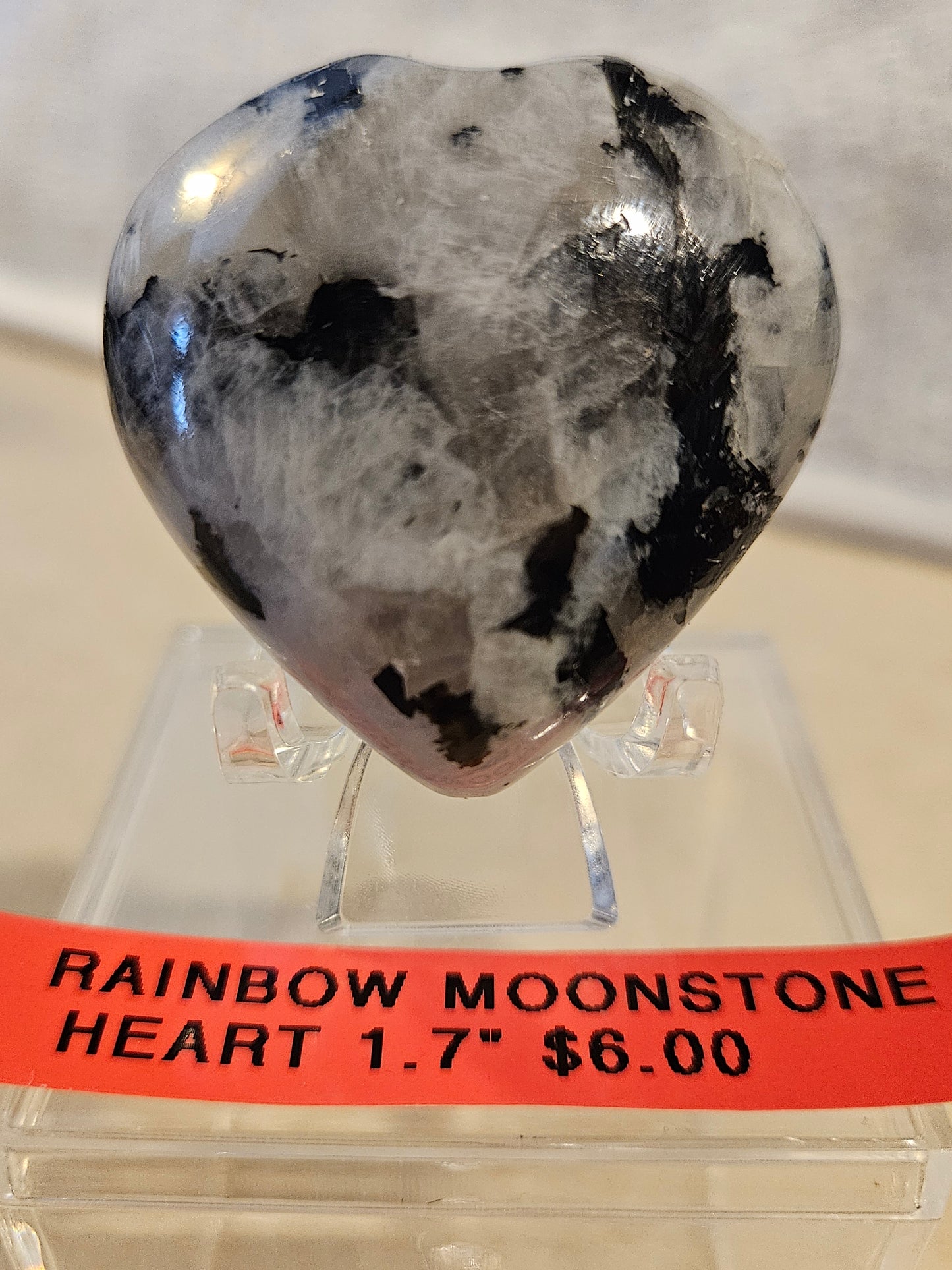 Rainbow Moonstone Heart [2]
