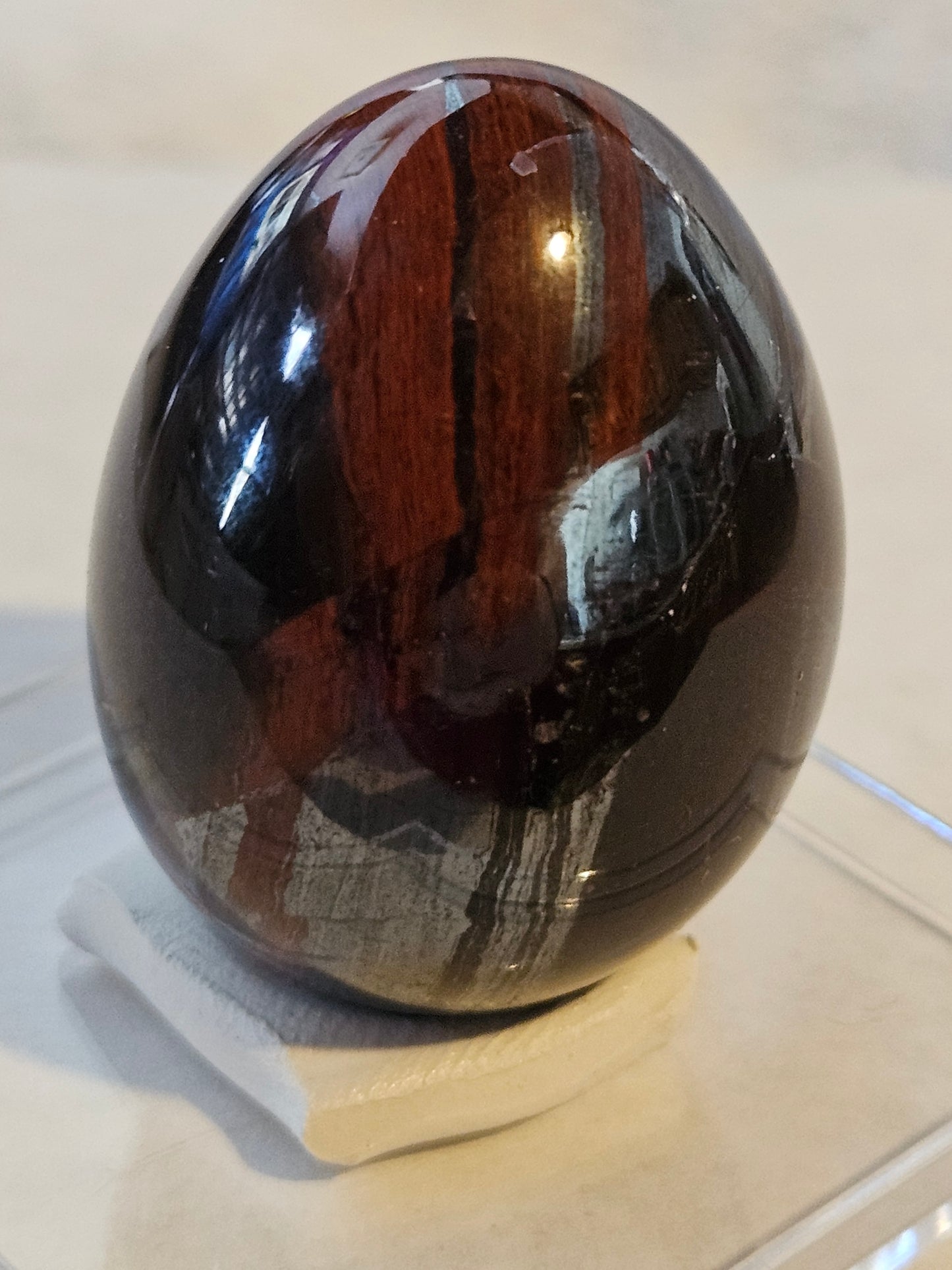 Striped Red Jasper Egg  [Australia]