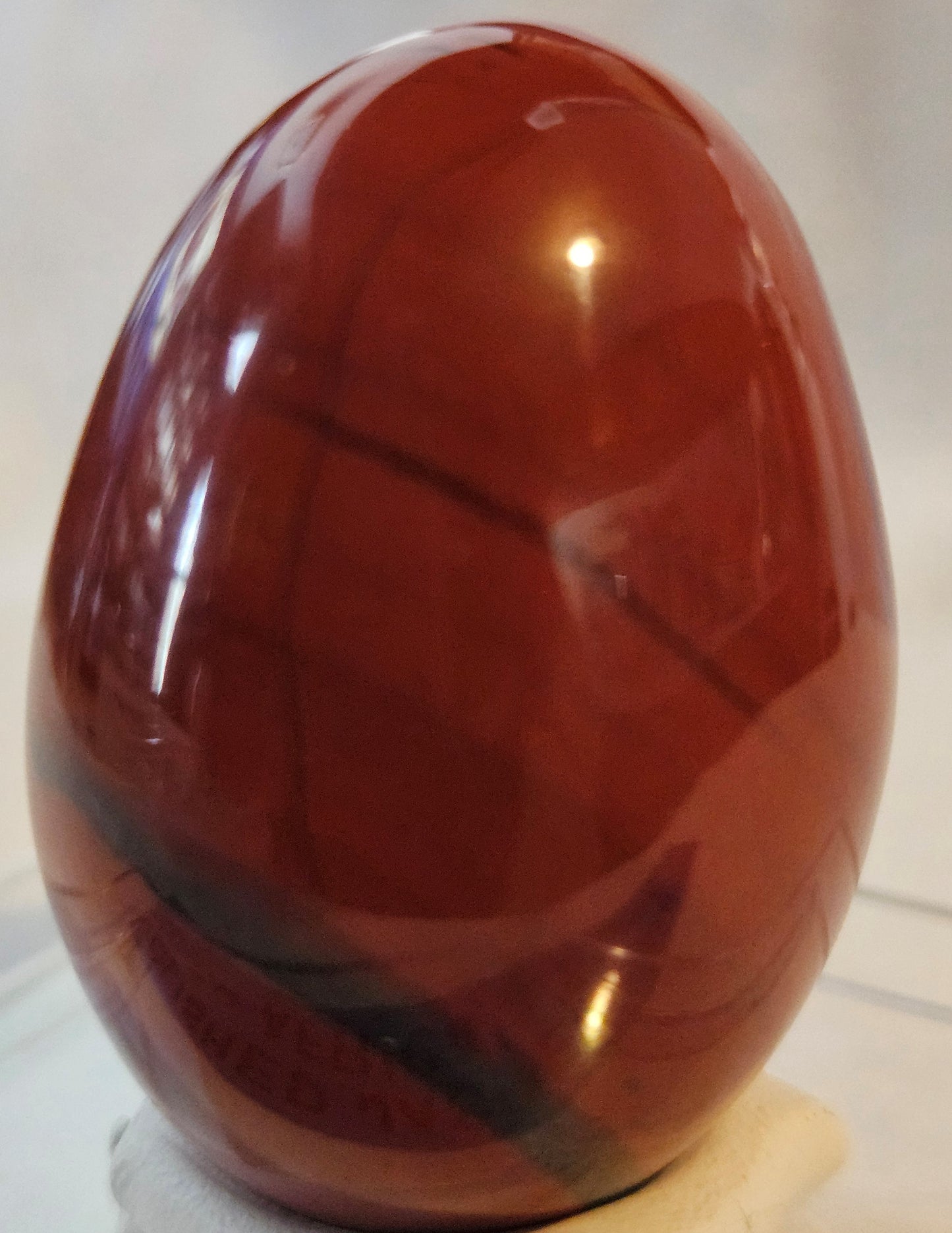 Red Jasper & Agate Egg [South Africa]