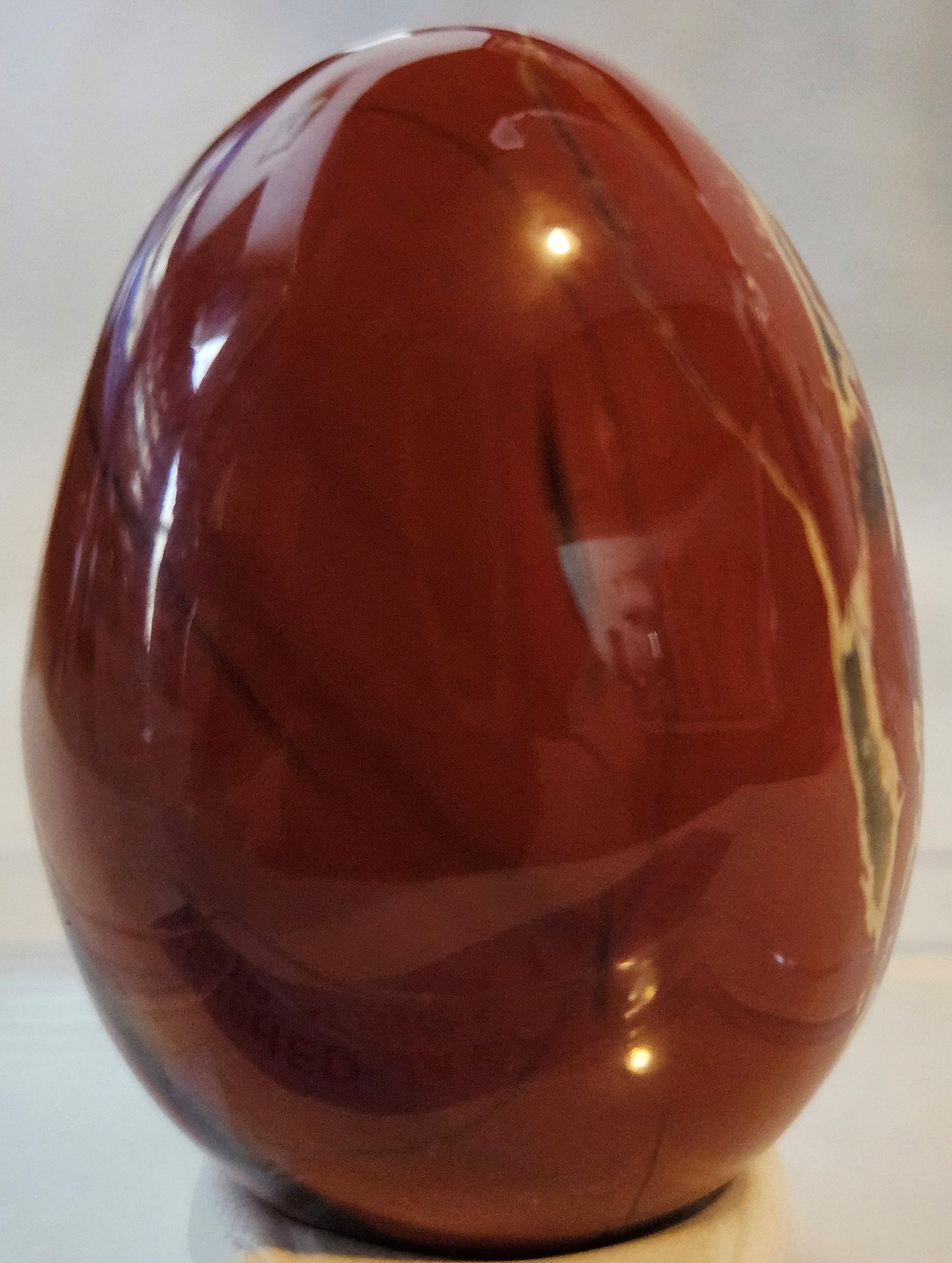 Red Jasper & Agate Egg [South Africa]