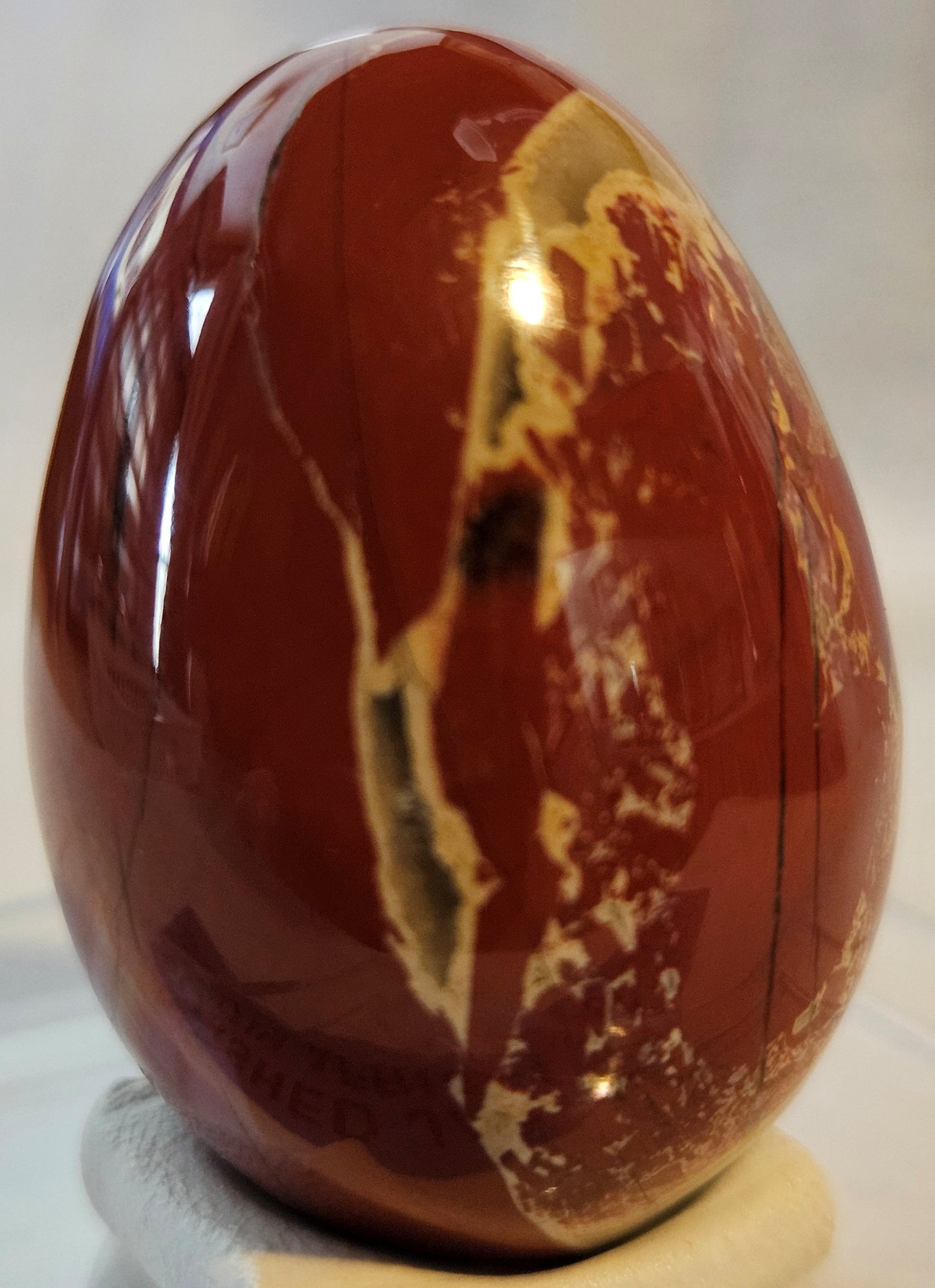 Red Jasper & Agate Egg [South Africa]