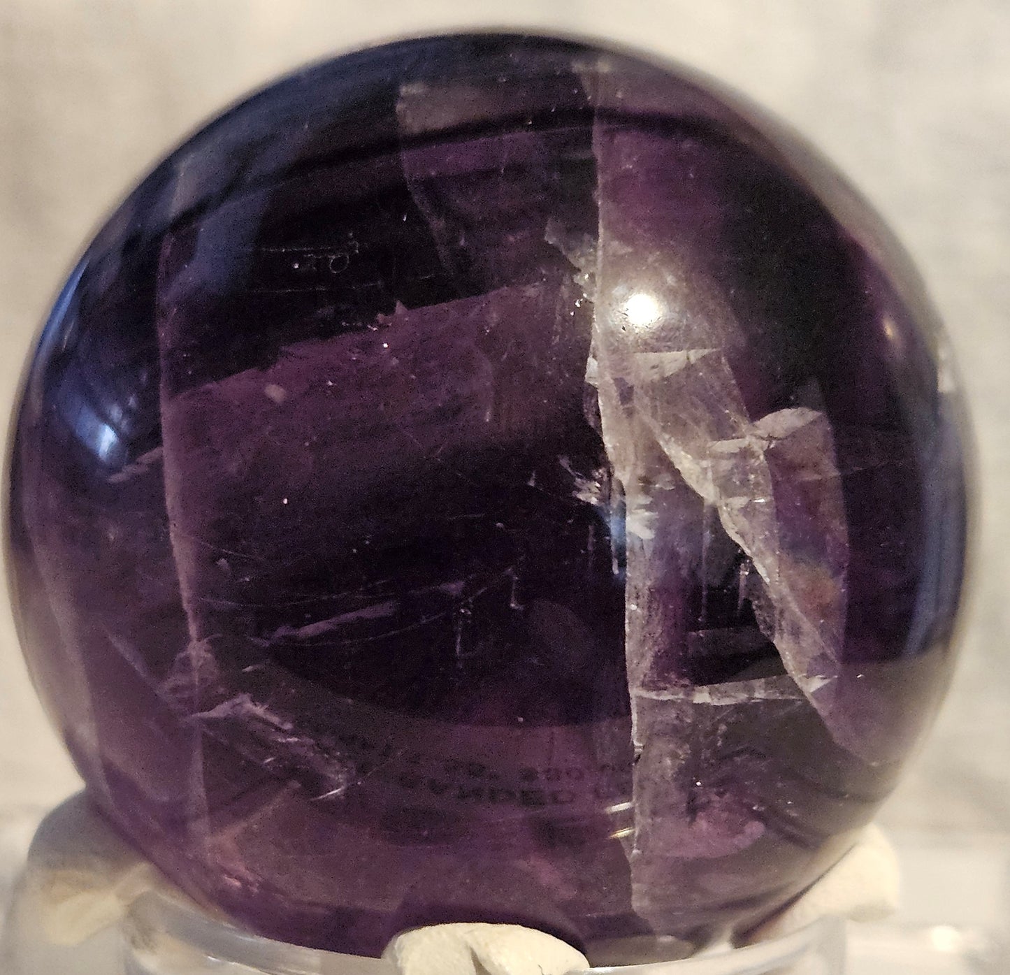 Purple Banded Fluorite Sphere [China]