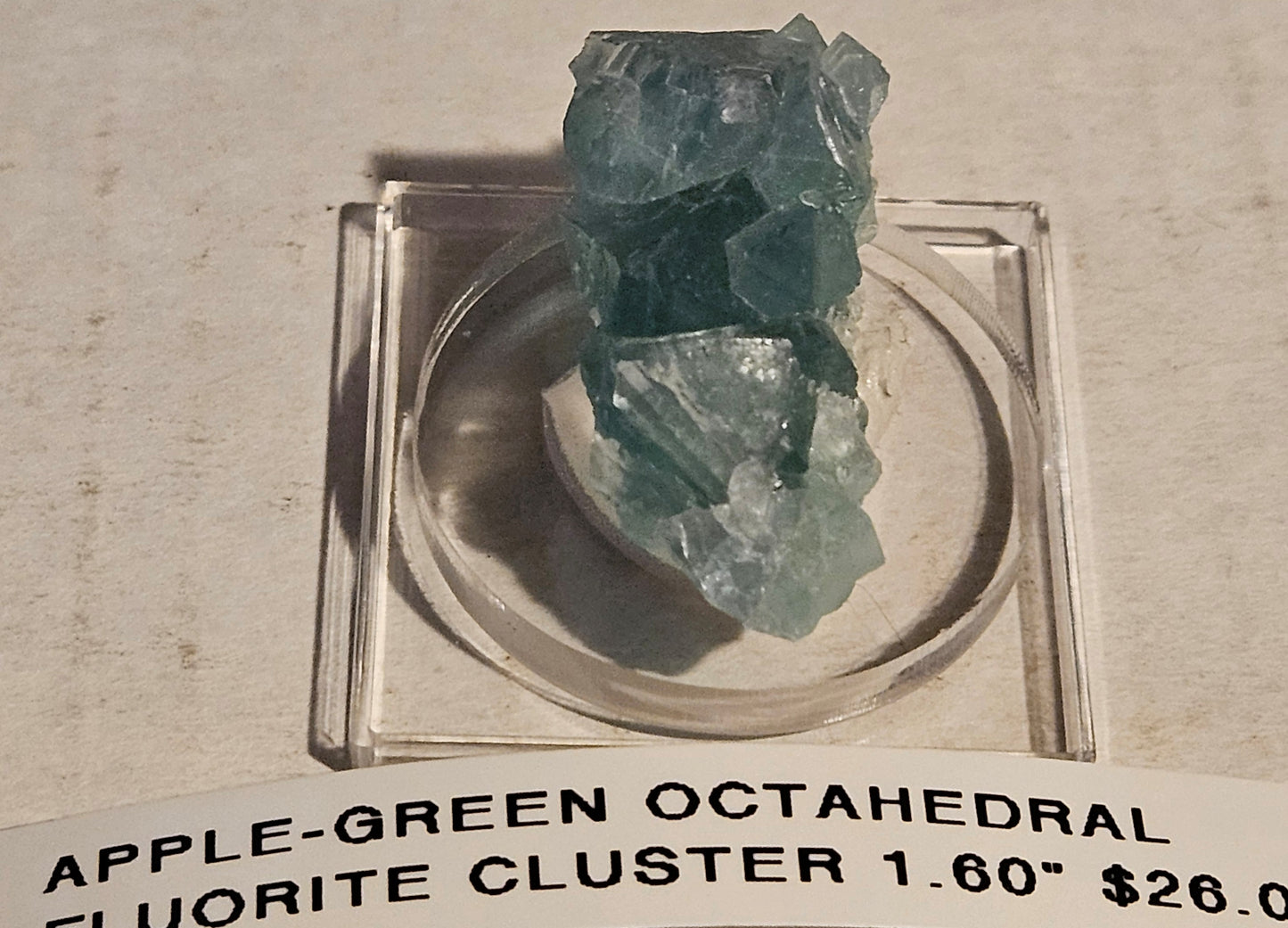 Apple-Green Octahedral Fluorite Cluster