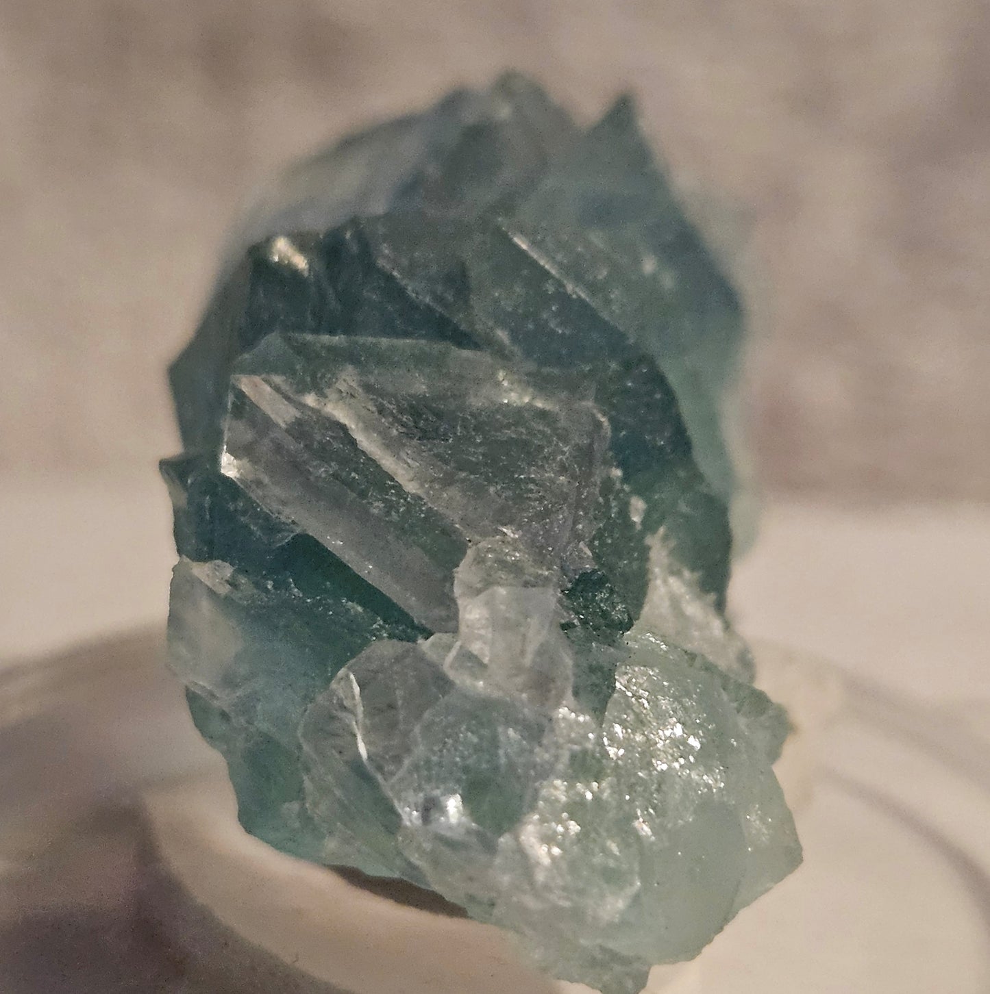 Apple-Green Octahedral Fluorite Cluster