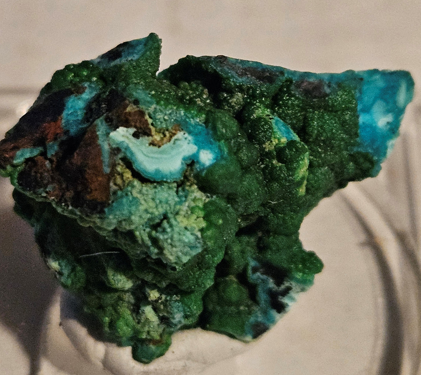 Conichalcite w/Chrysocolla (Namibia)- Vibrant Green