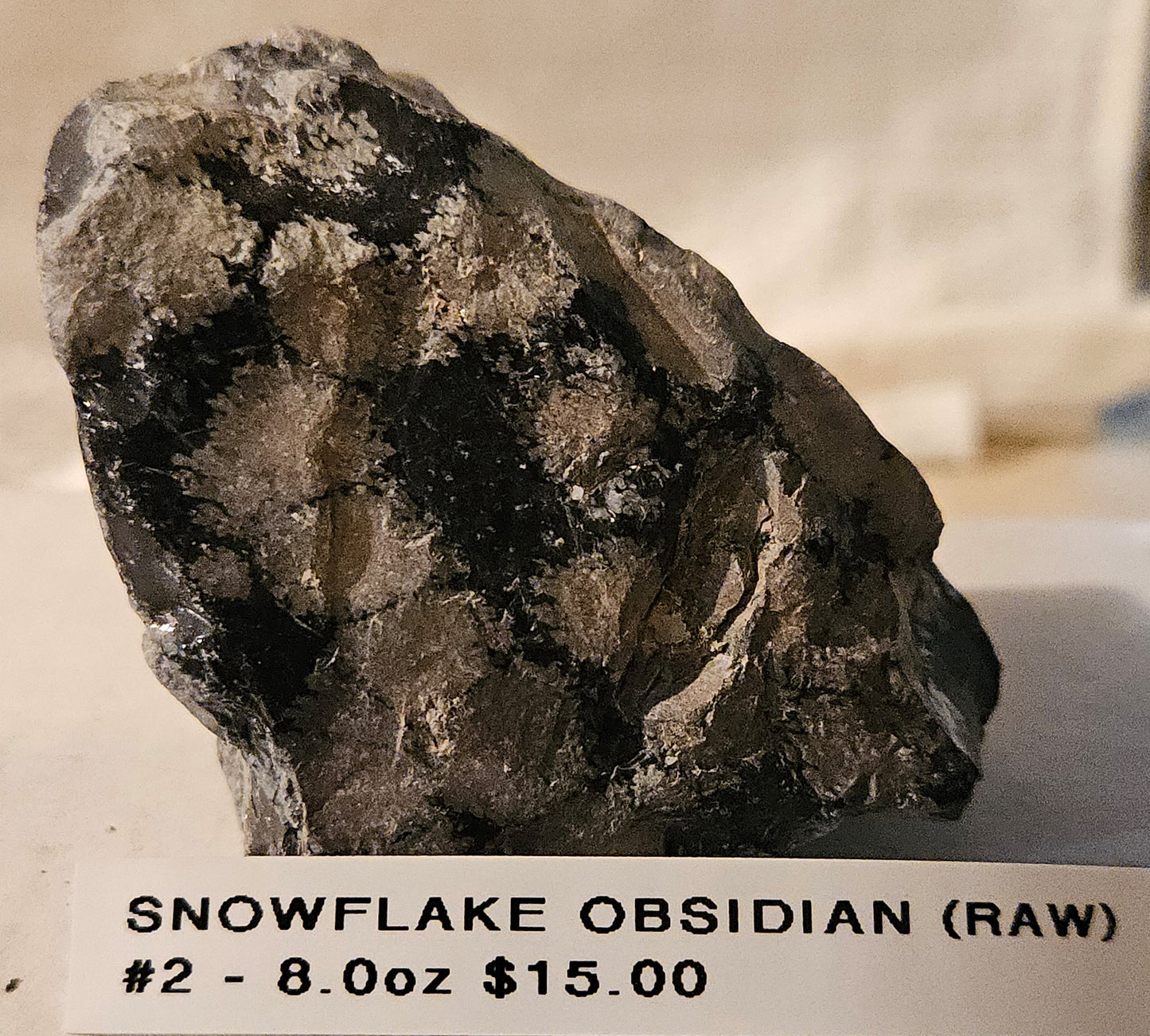 Snowflake Obsidian - (large raw)