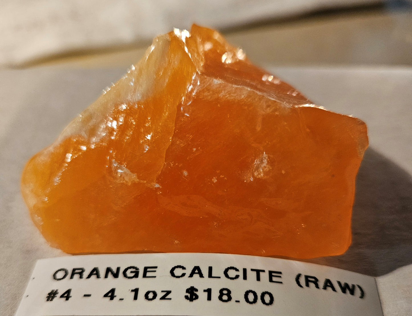 Orange Calcite - Raw