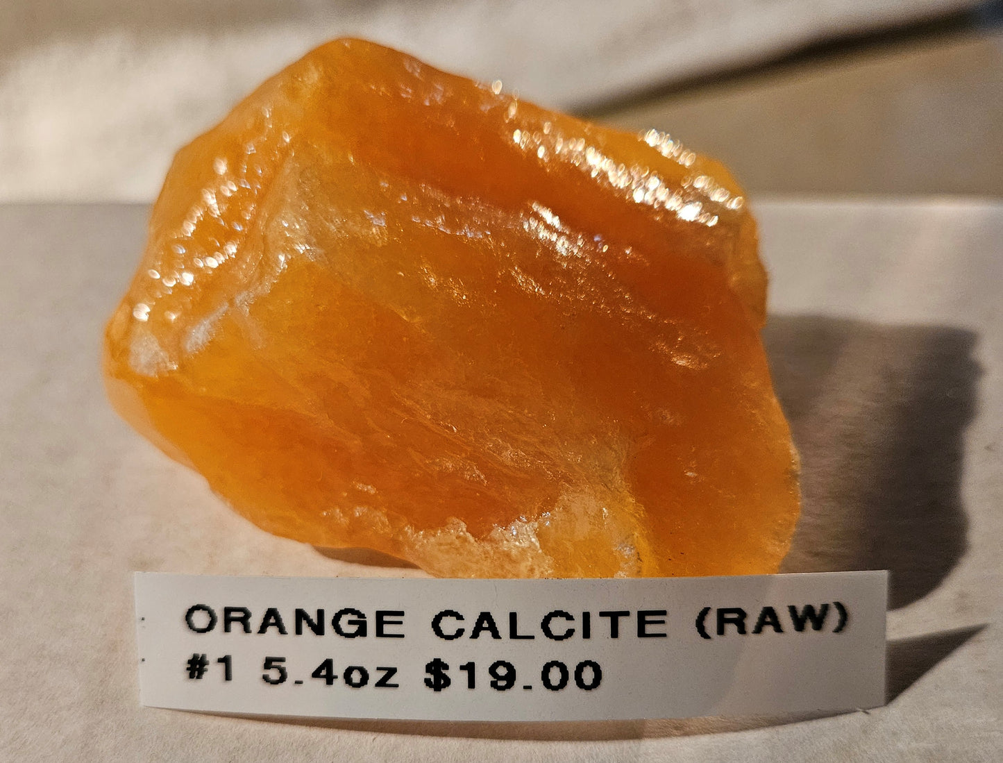 Orange Calcite - Raw