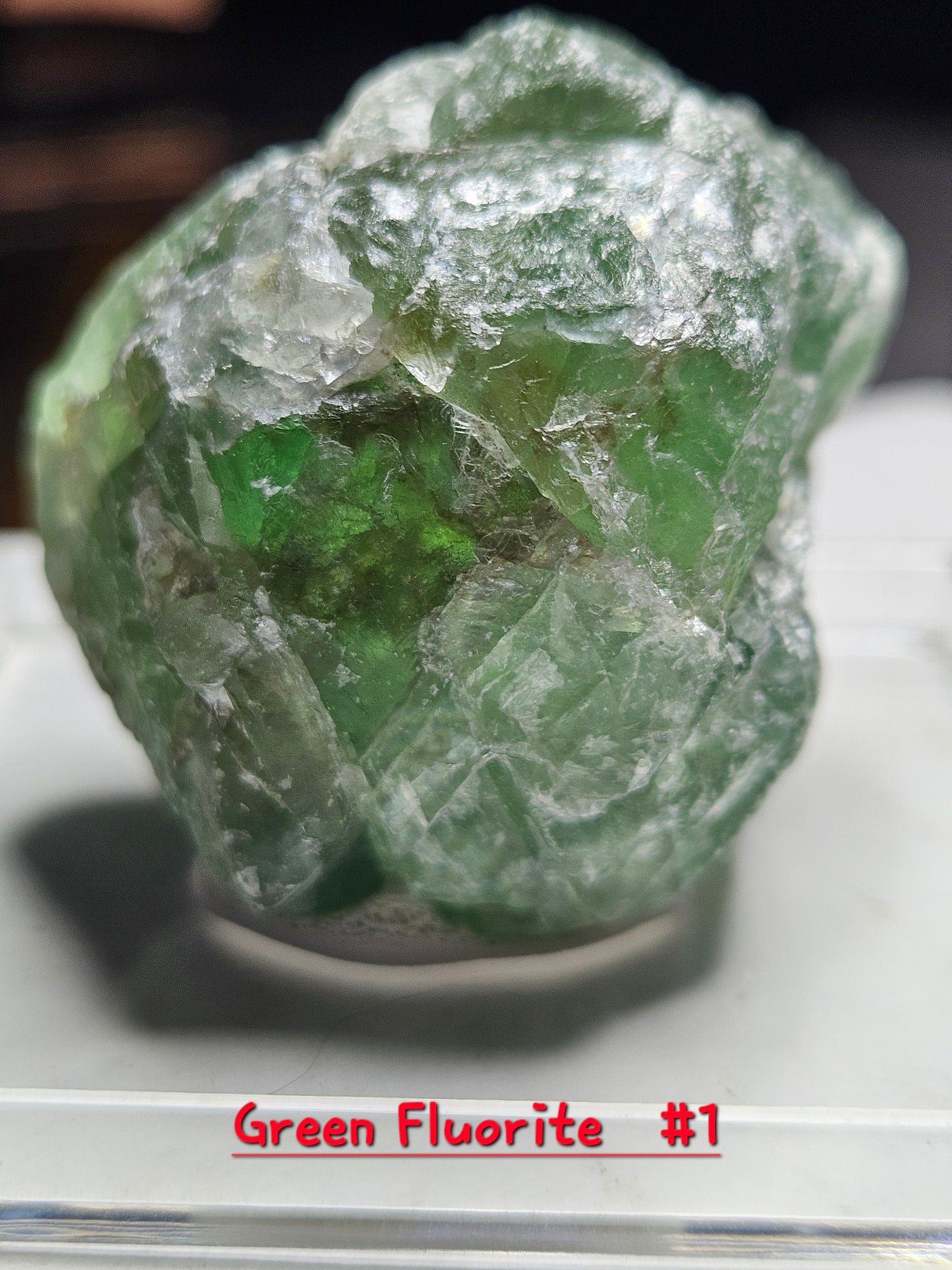 Green Fluorite Crystal- Raw