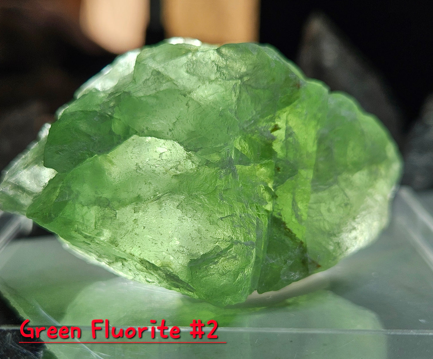 Green Fluorite Crystal- Raw
