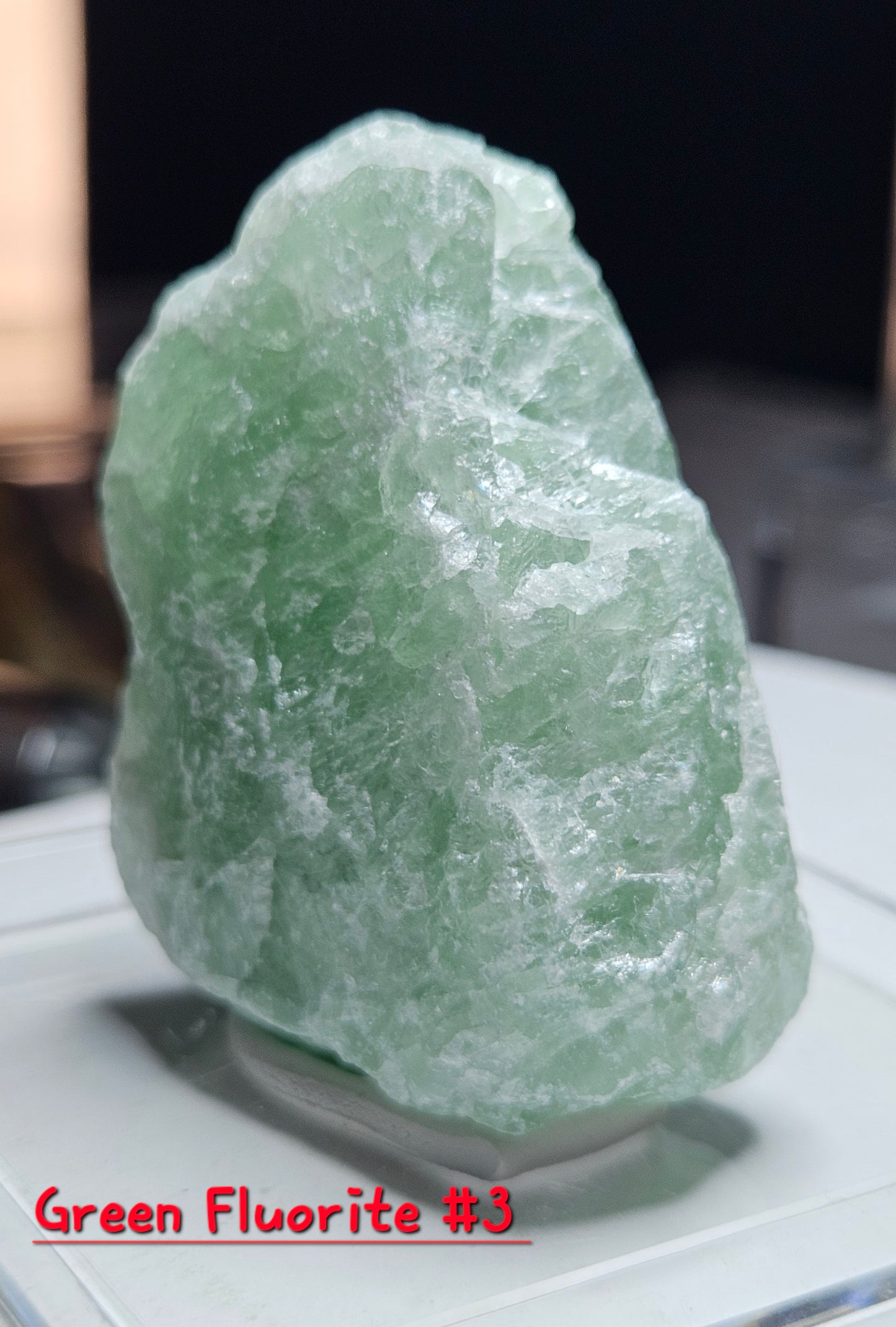 Green Fluorite Crystal- Raw