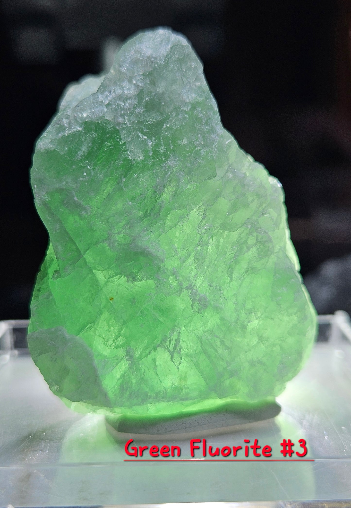Green Fluorite Crystal- Raw