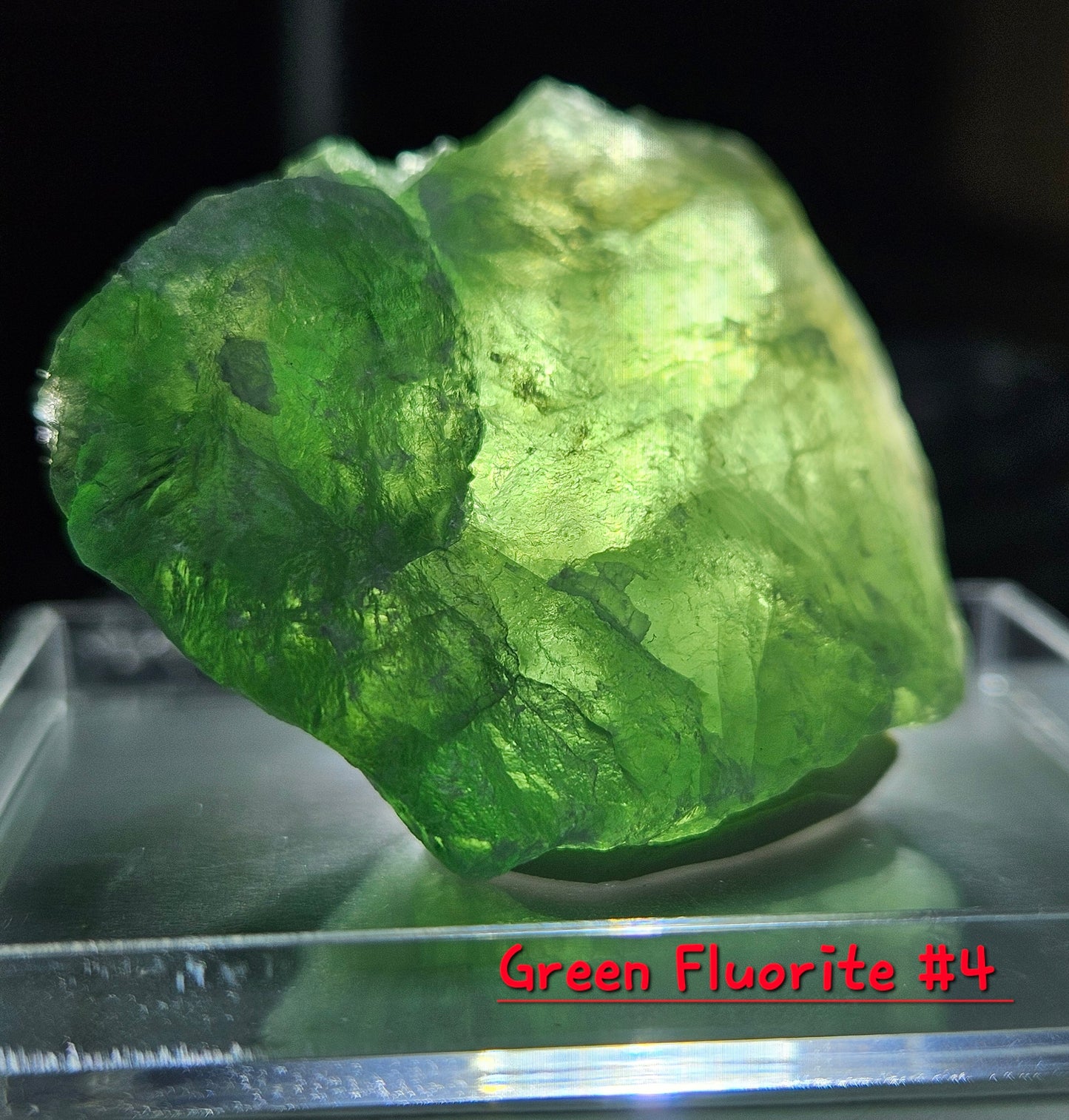 Green Fluorite Crystal- Raw