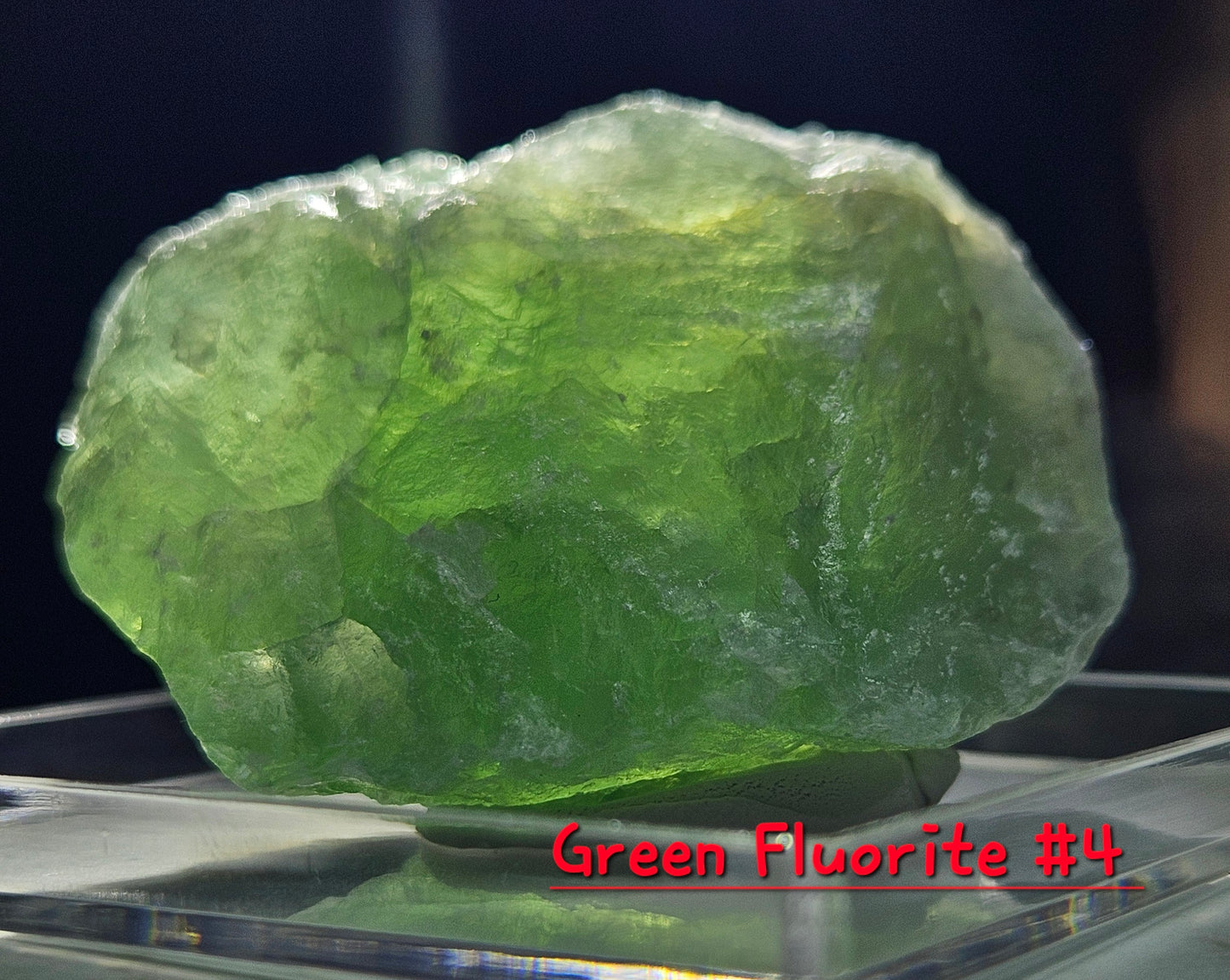 Green Fluorite Crystal- Raw