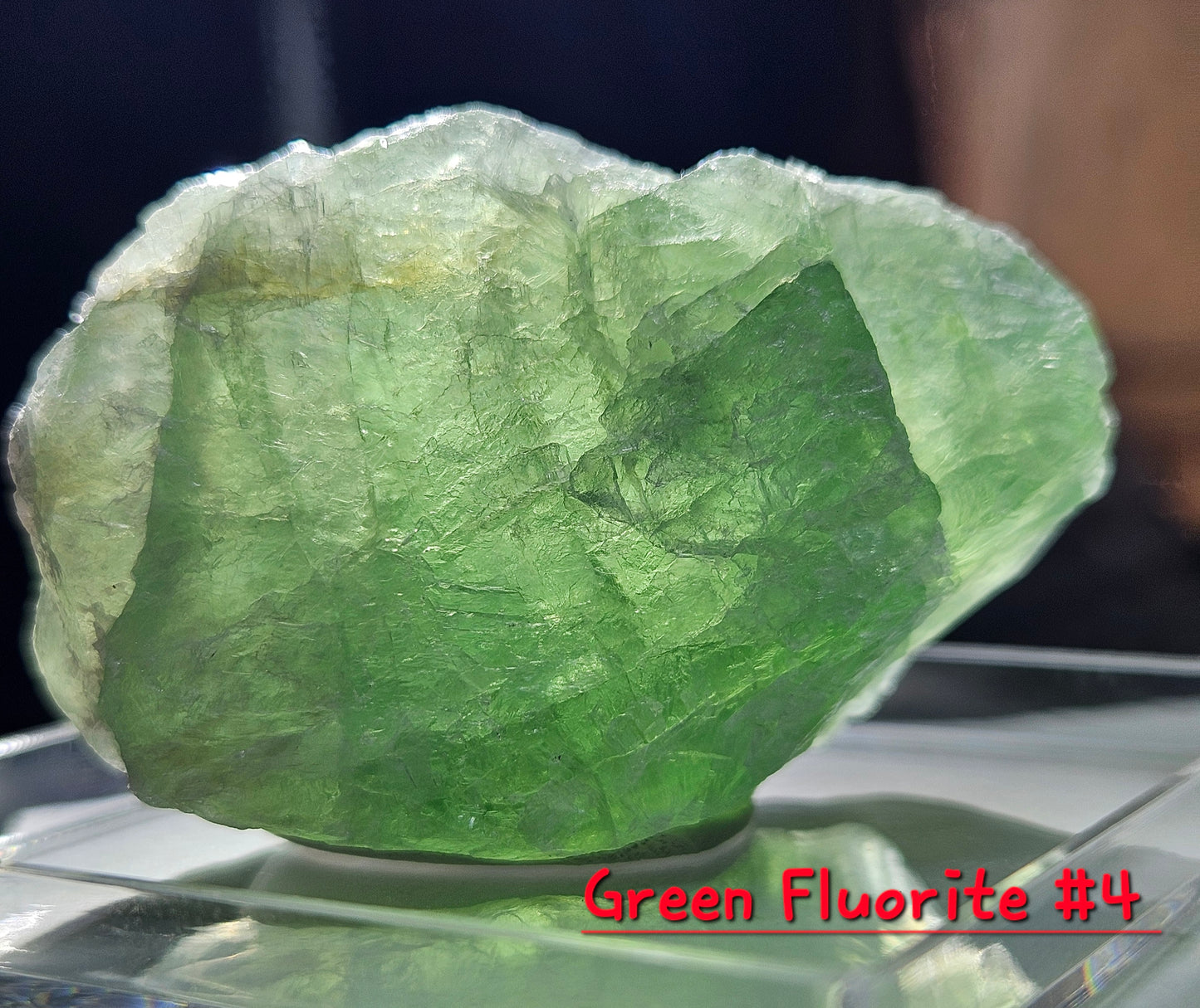 Green Fluorite Crystal- Raw