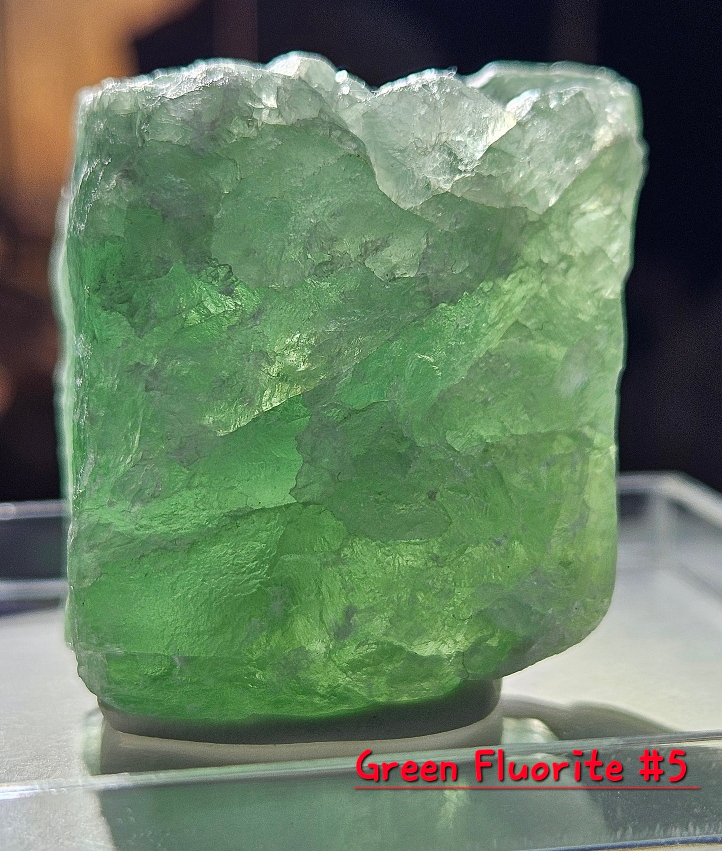 Green Fluorite Crystal- Raw