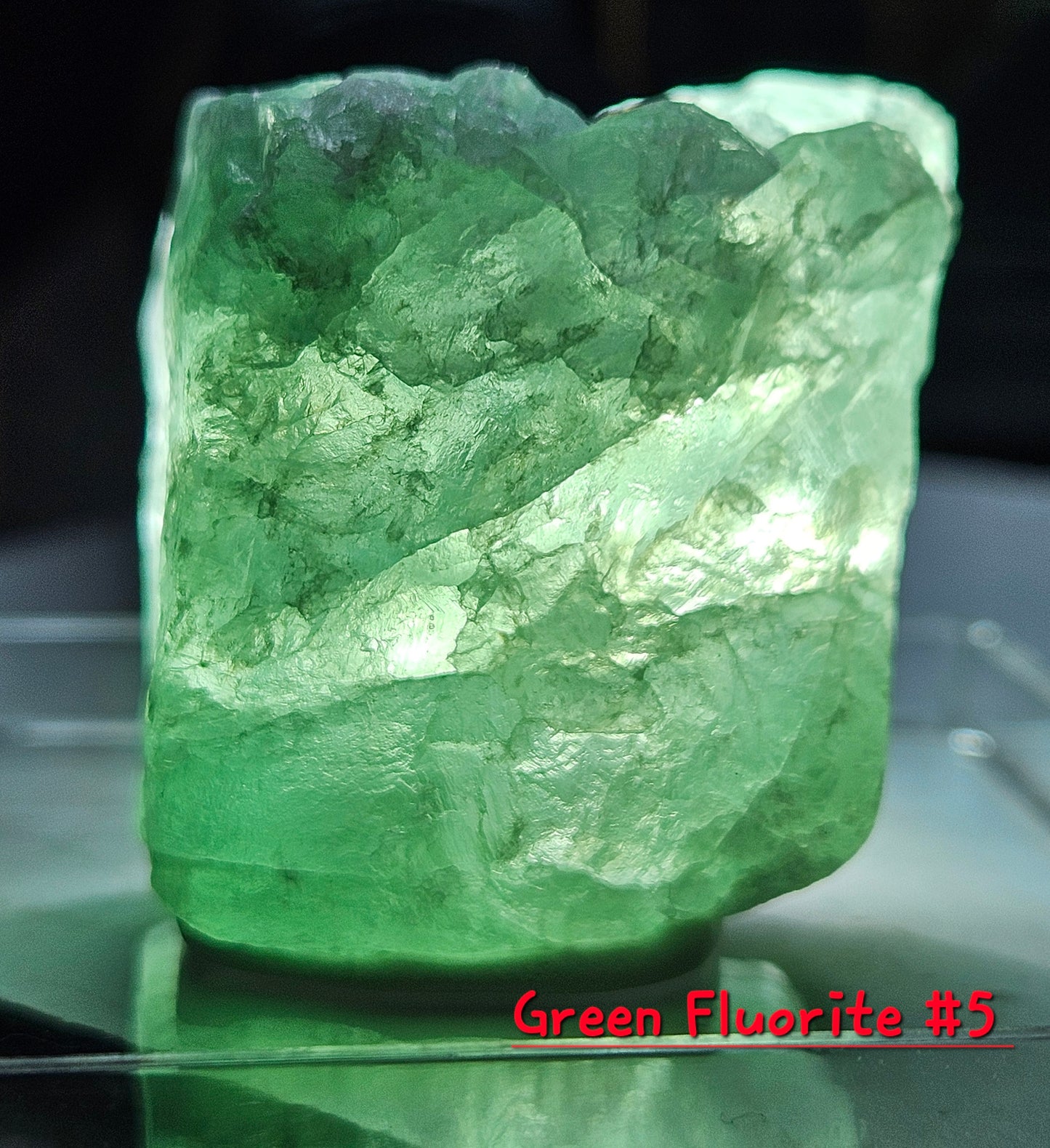 Green Fluorite Crystal- Raw