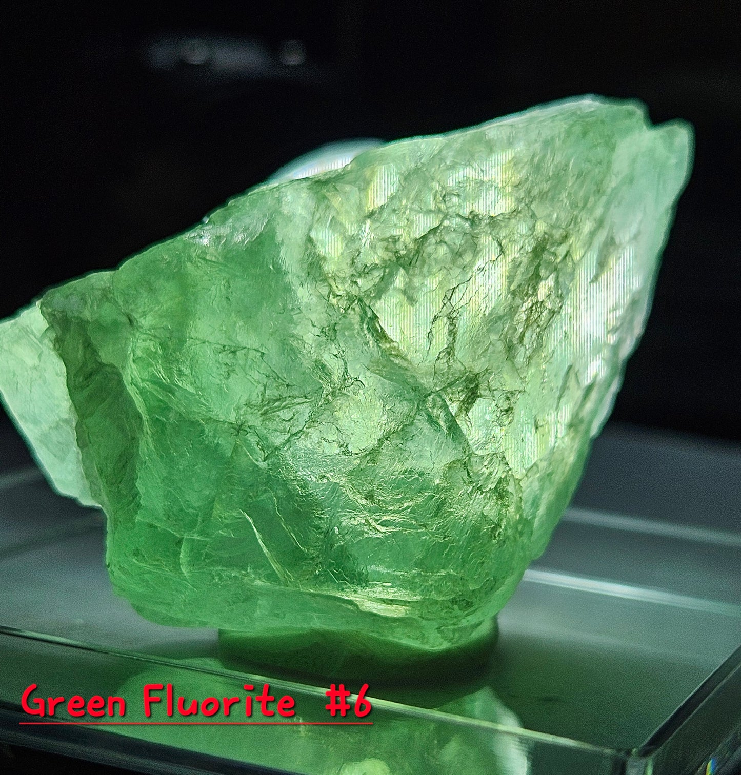 Green Fluorite Crystal- Raw