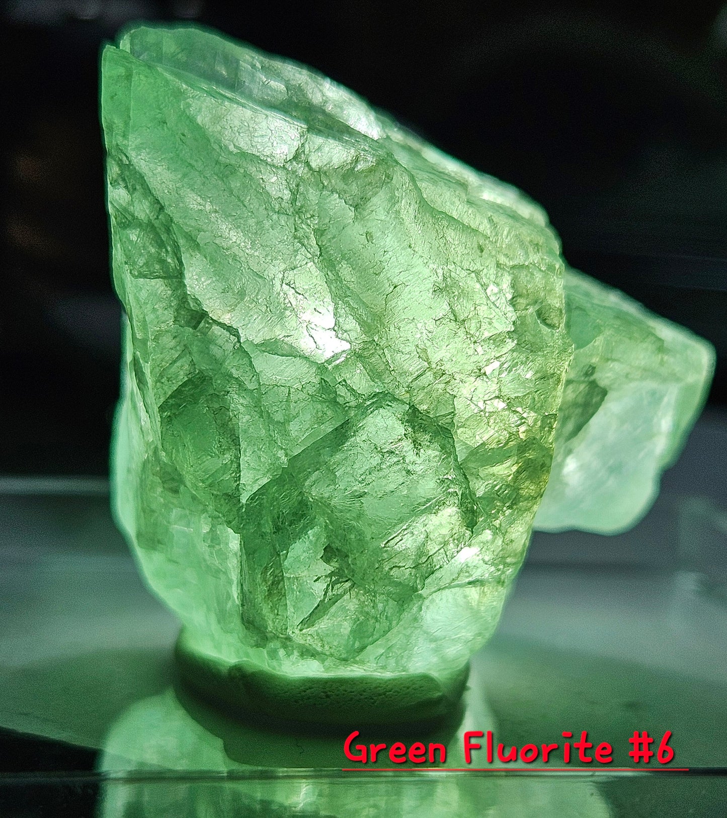 Green Fluorite Crystal- Raw