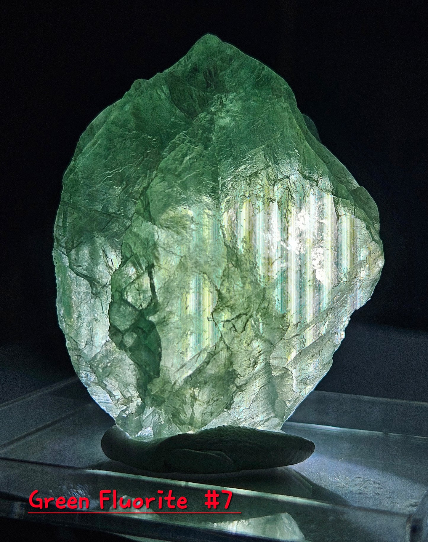 Green Fluorite Crystal- Raw