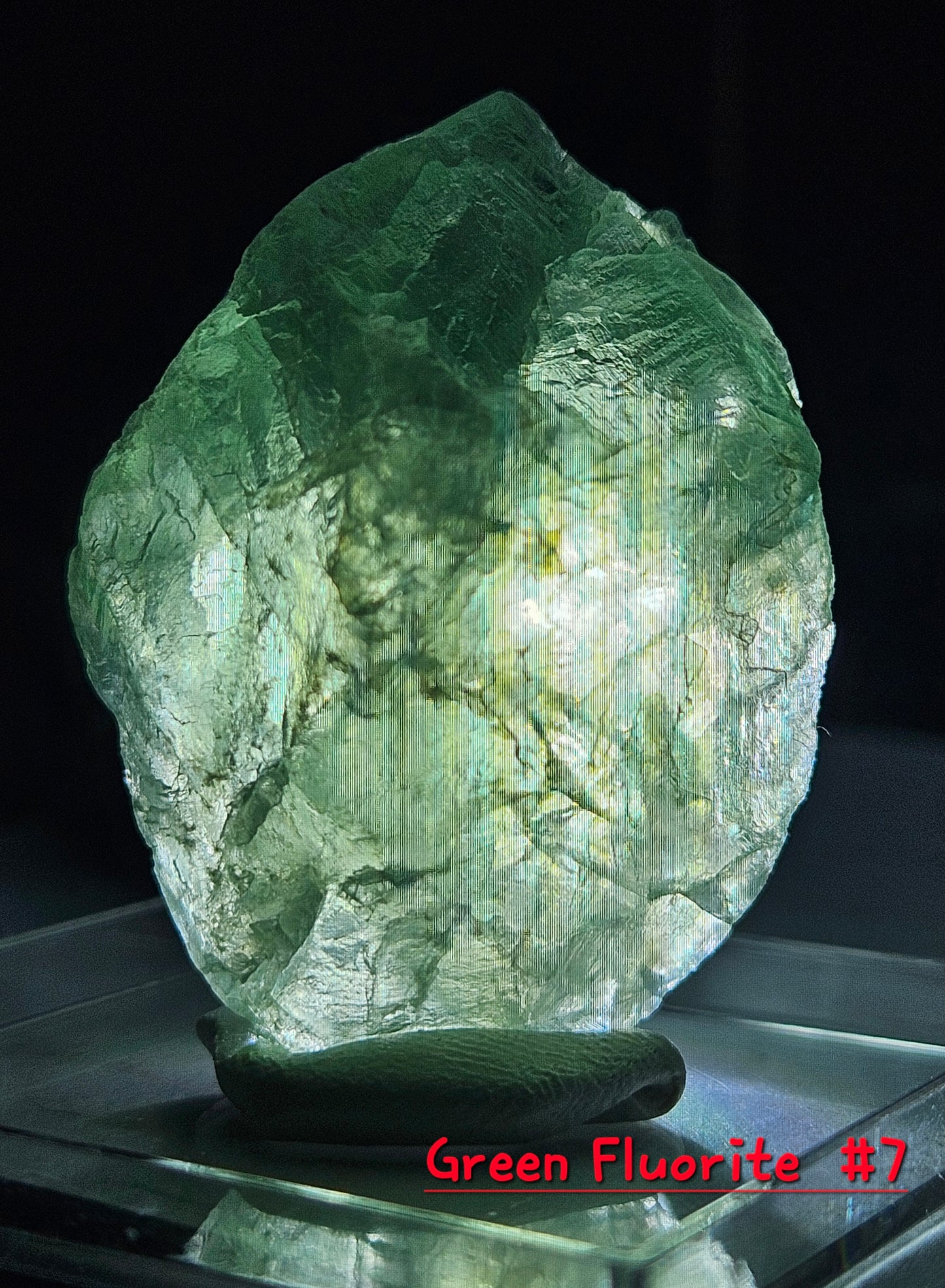 Green Fluorite Crystal- Raw