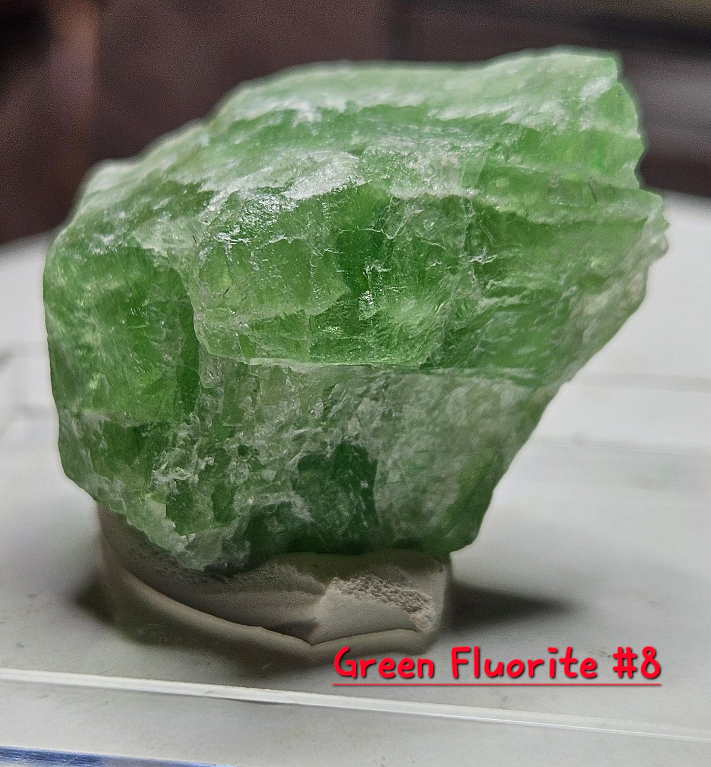 Green Fluorite Crystal- Raw