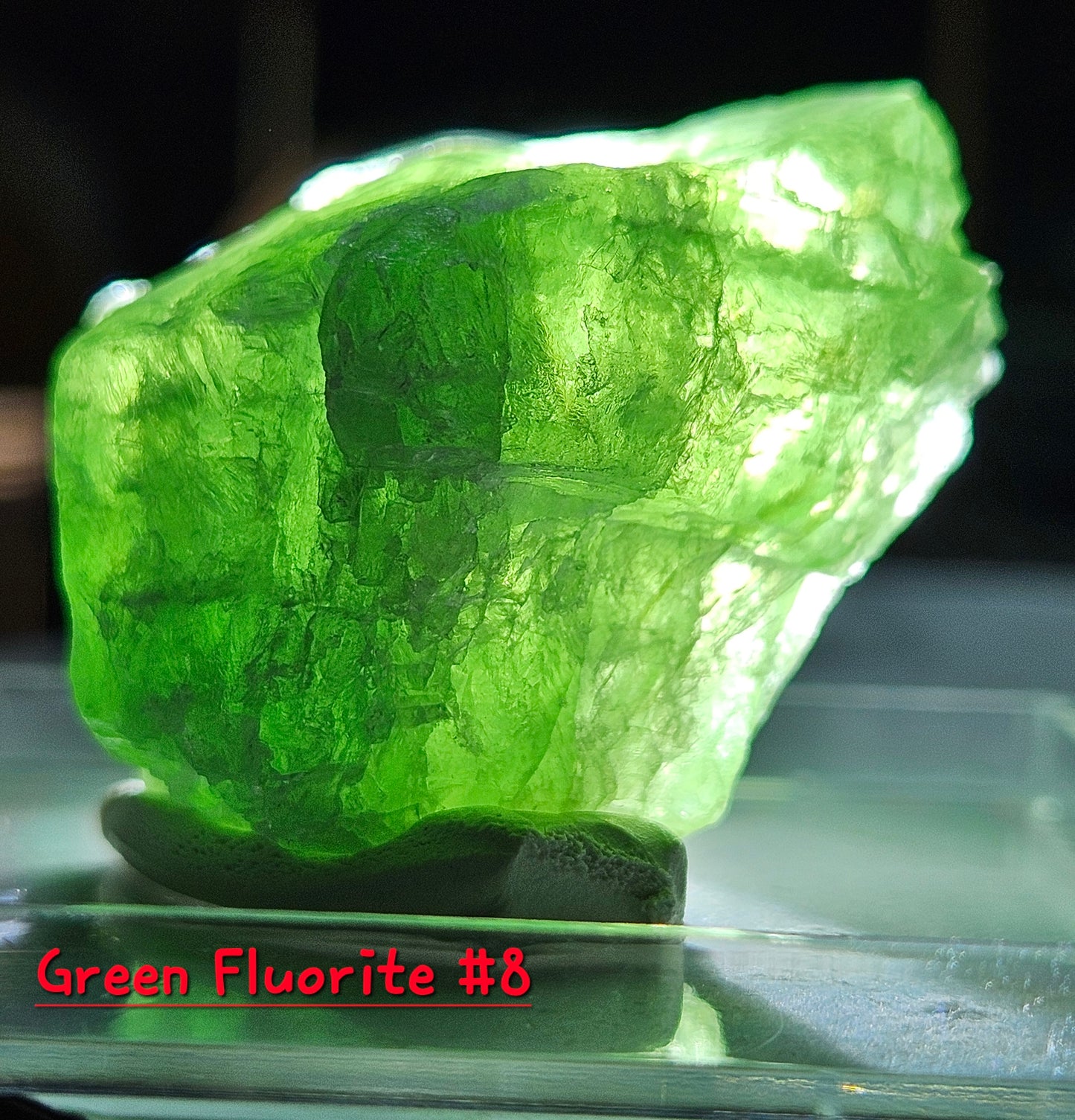 Green Fluorite Crystal- Raw