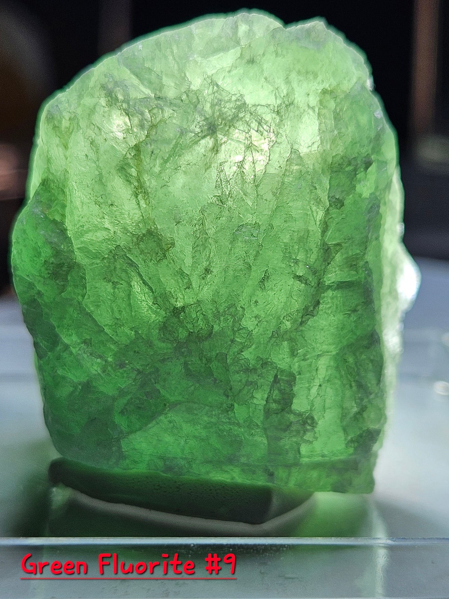 Green Fluorite Crystal- Raw
