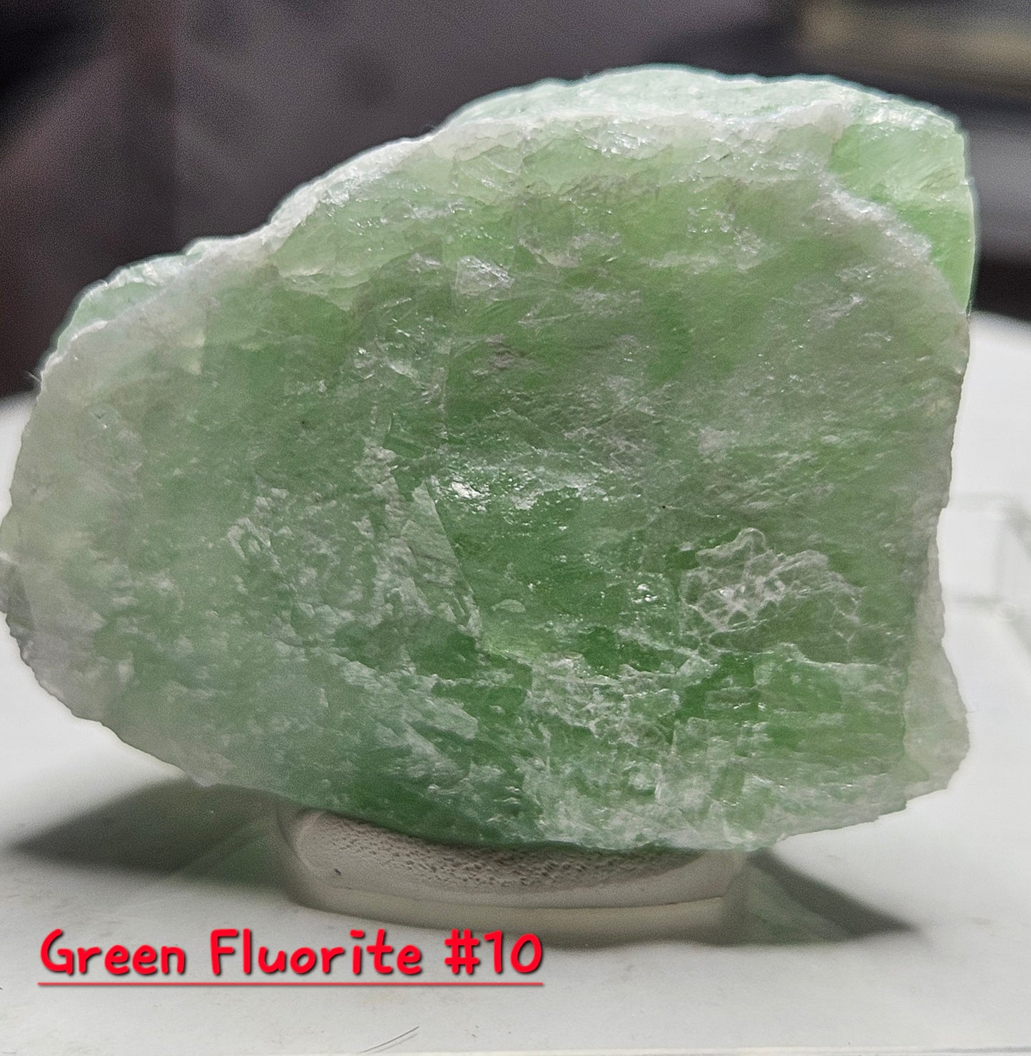Green Fluorite Crystal- Raw