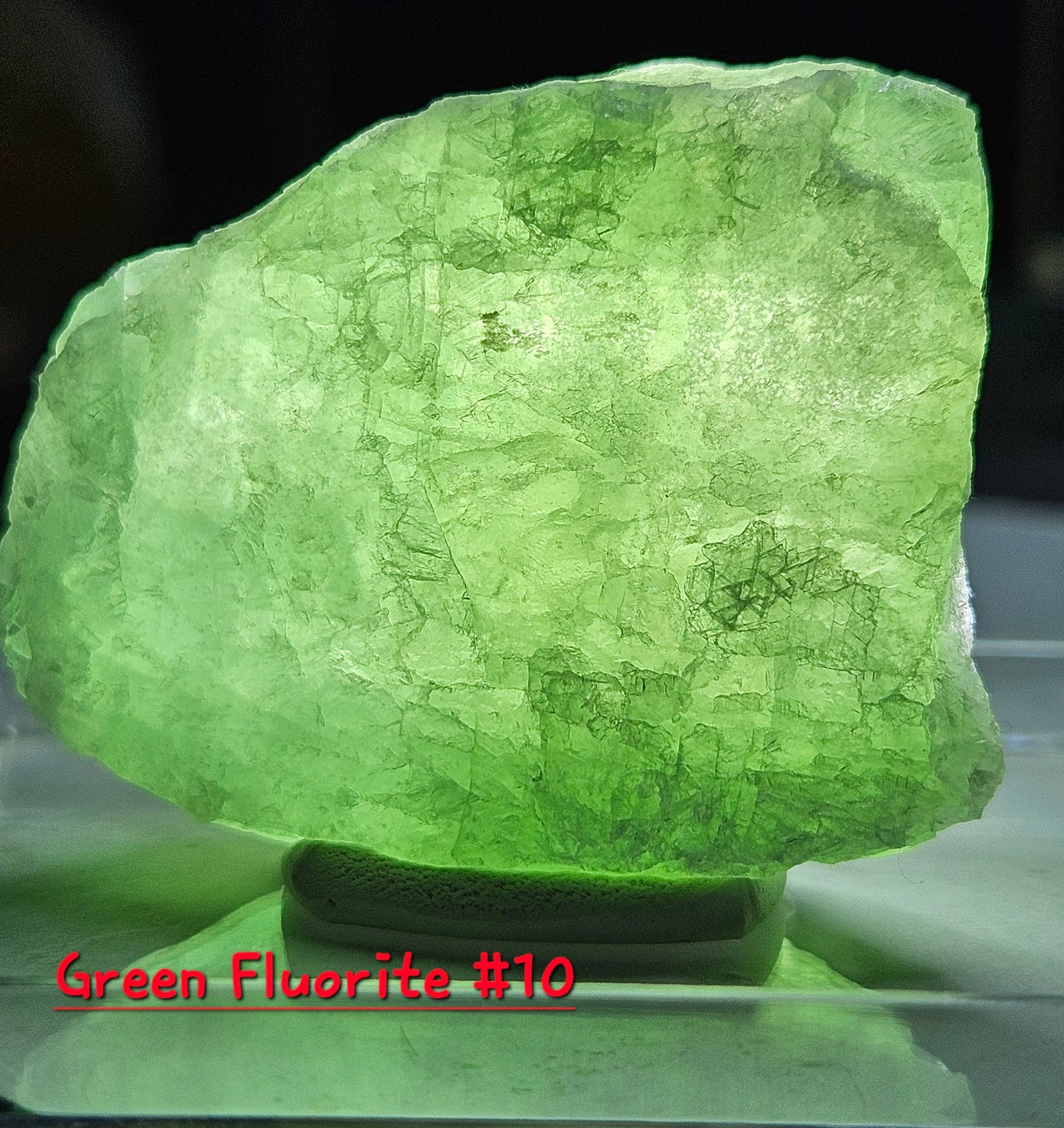 Green Fluorite Crystal- Raw