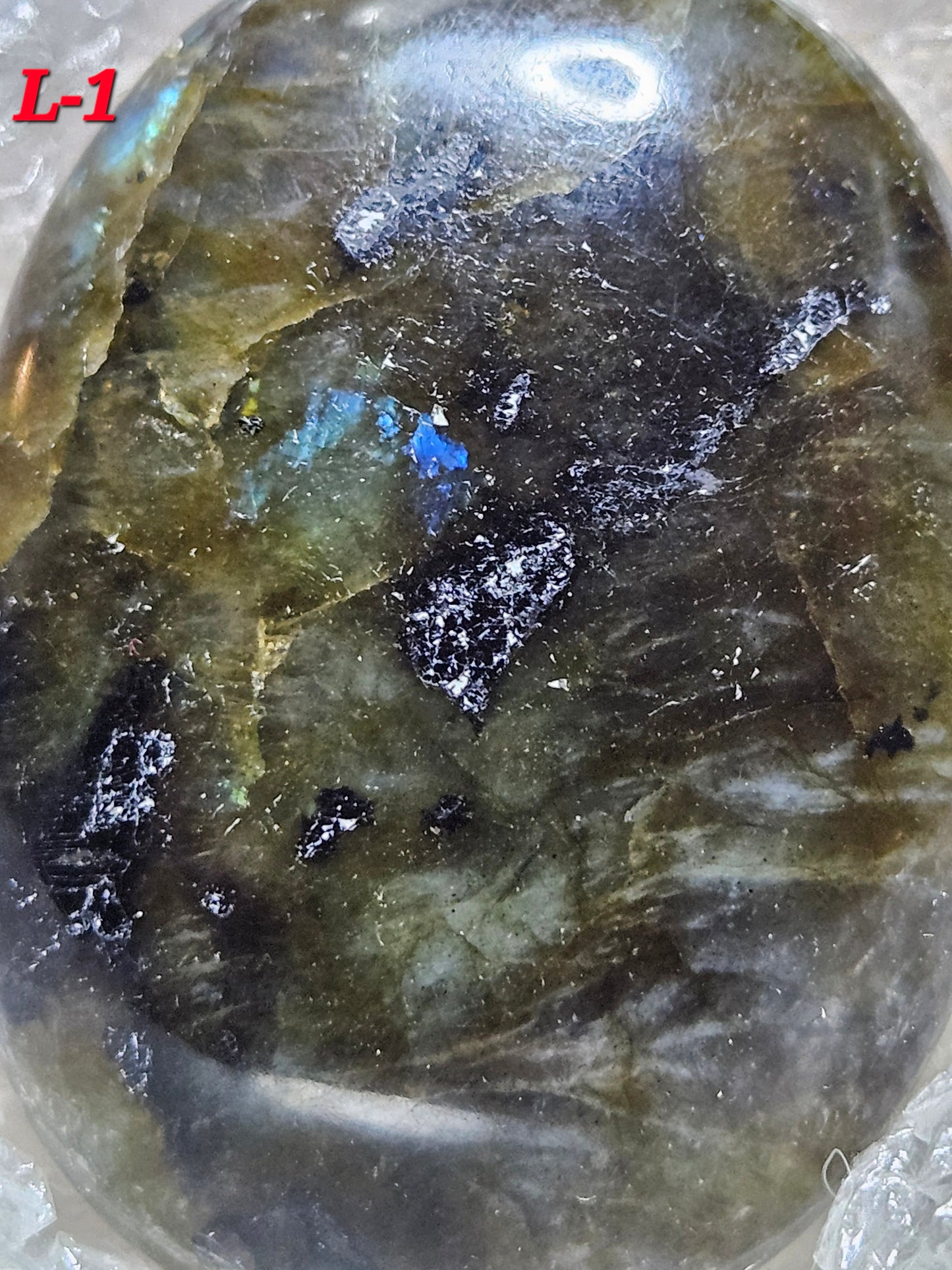 Labradorite Palm Stones  - Medium