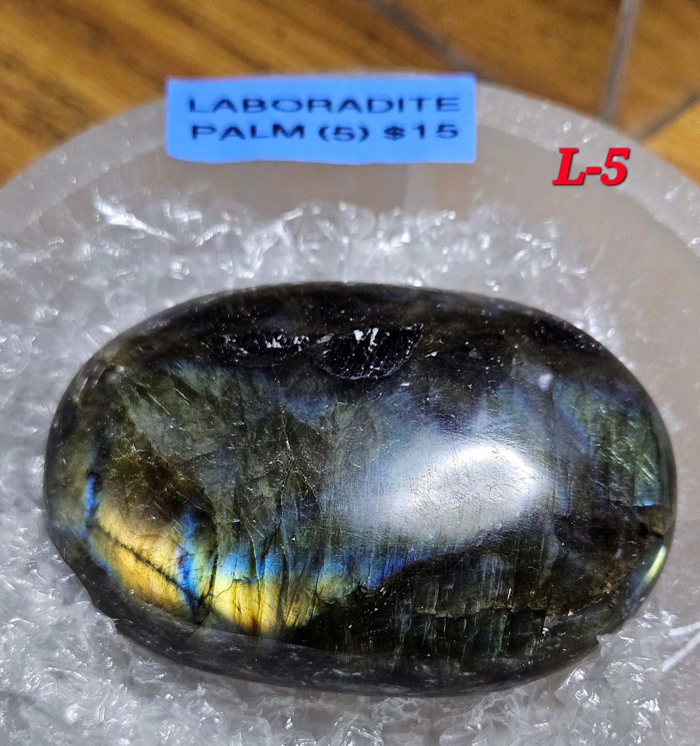Labradorite Palm Stones  - Medium