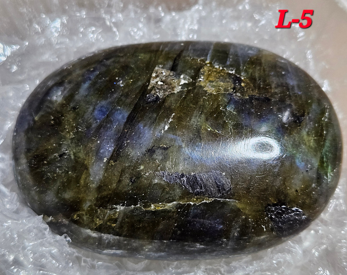 Labradorite Palm Stones  - Medium