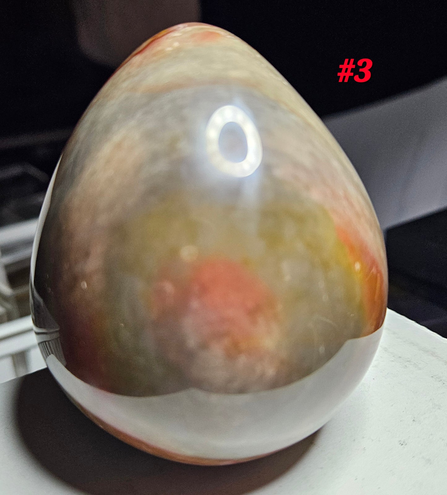 Polychrome Jasper Egg (polished) (3) Madagascar