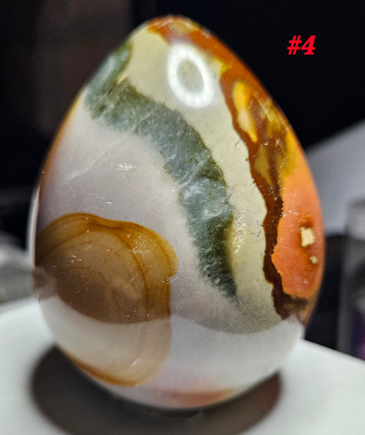 Polychrome Jasper Egg [polished] (4)  -Madagascar