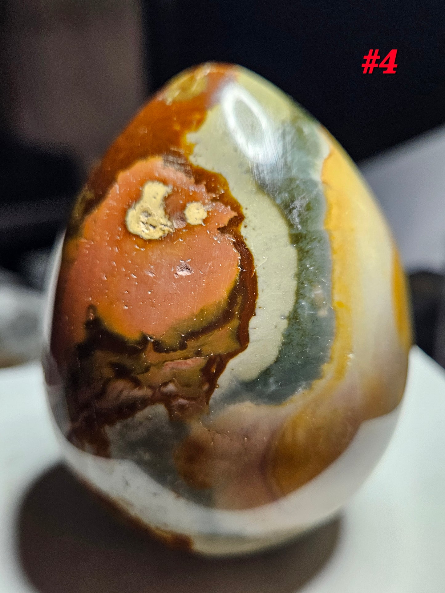 Polychrome Jasper Egg [polished] (4)  -Madagascar