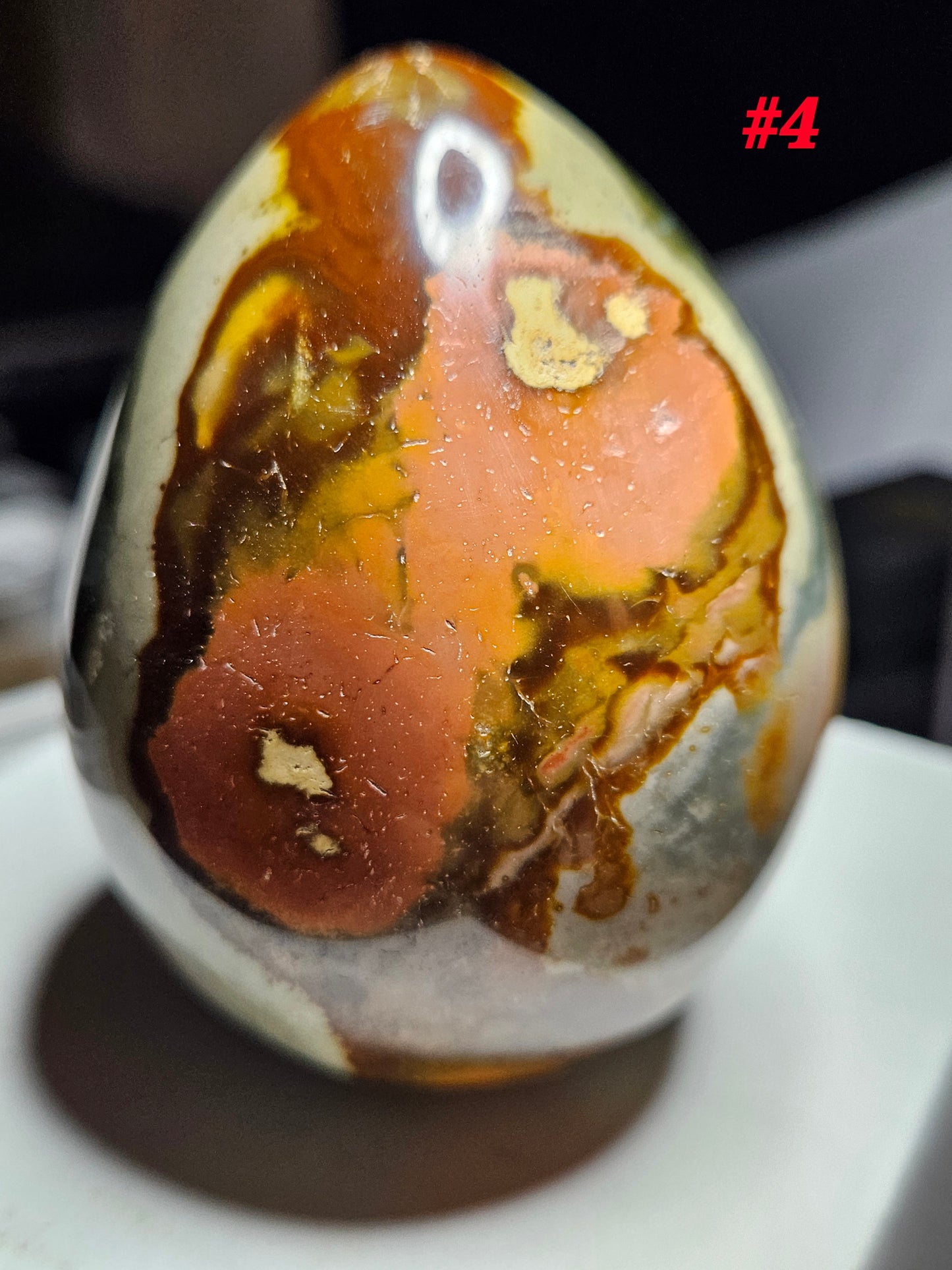Polychrome Jasper Egg [polished] (4)  -Madagascar