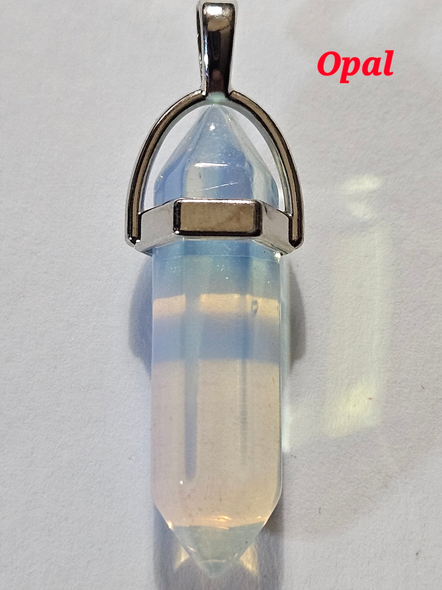 Crystal Pencil Tower Pendants