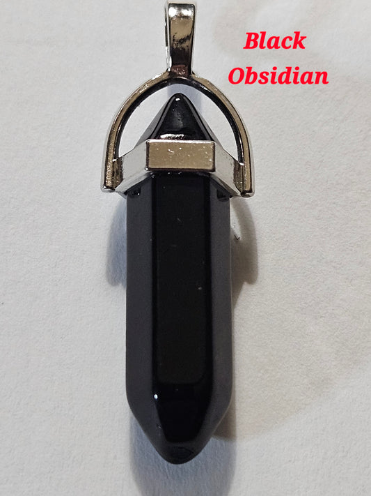 Crystal Pencil Tower Pendants