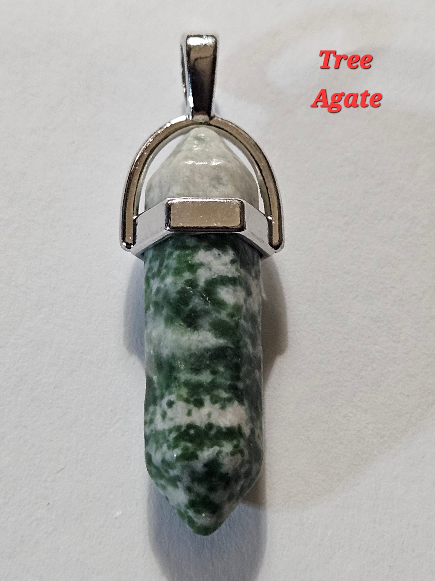 Crystal Pencil Tower Pendants