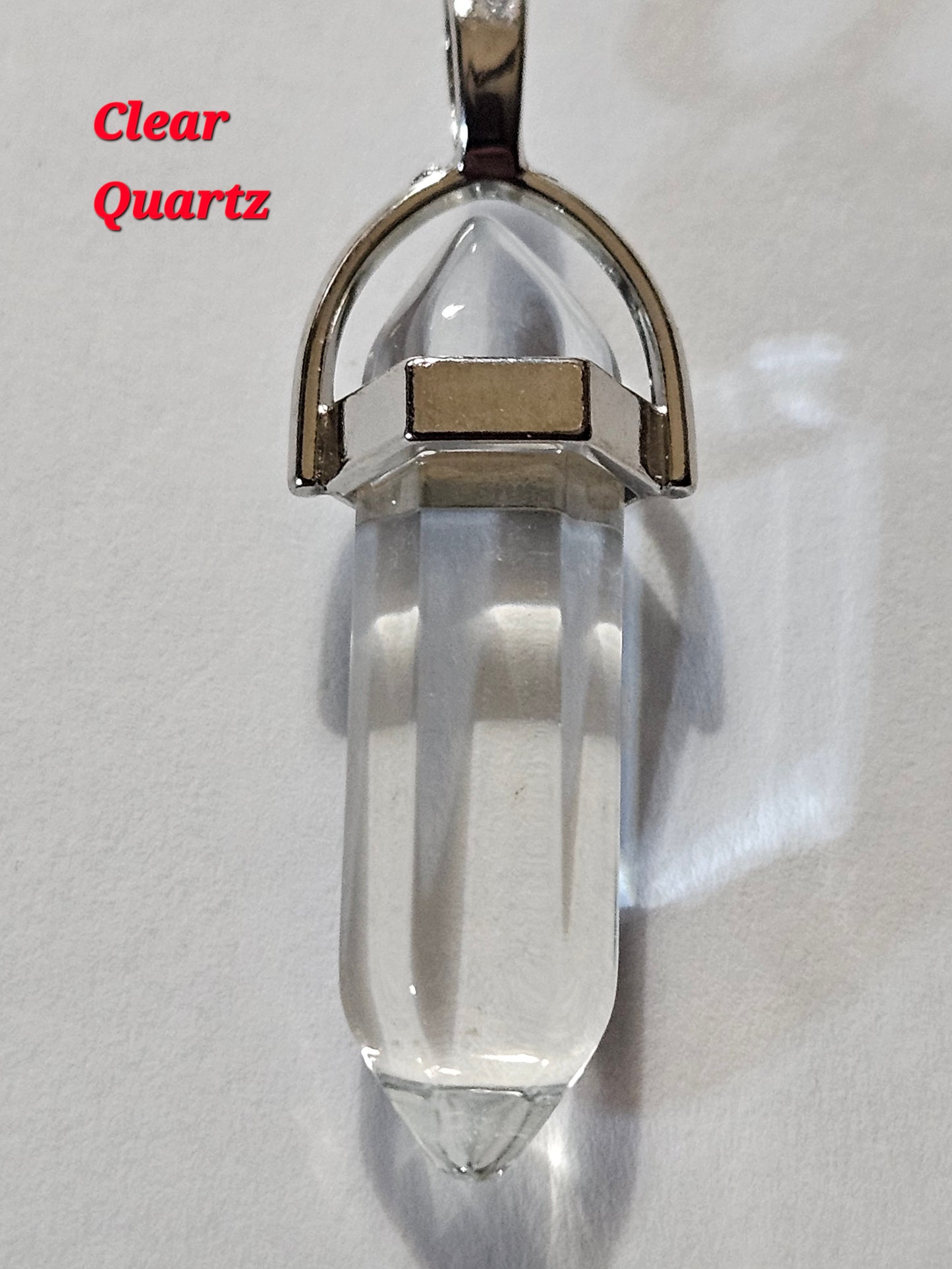 Crystal Pencil Tower Pendants