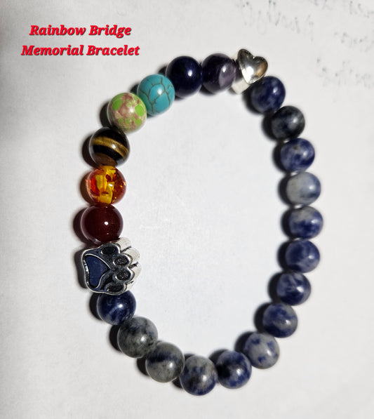 Rainbow Bridge Memorial Bracelet