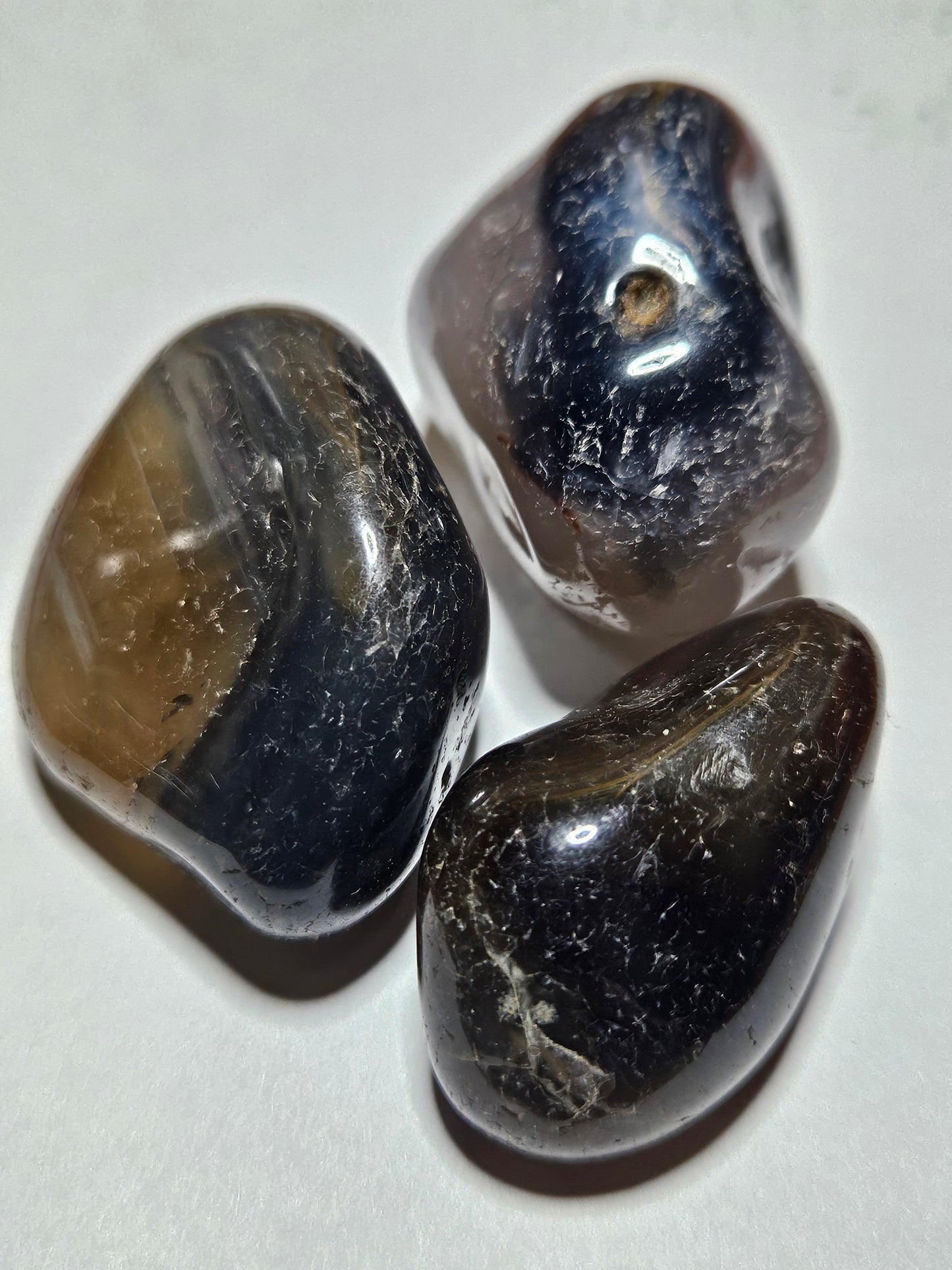 Black Agate Tumble Stone - Large