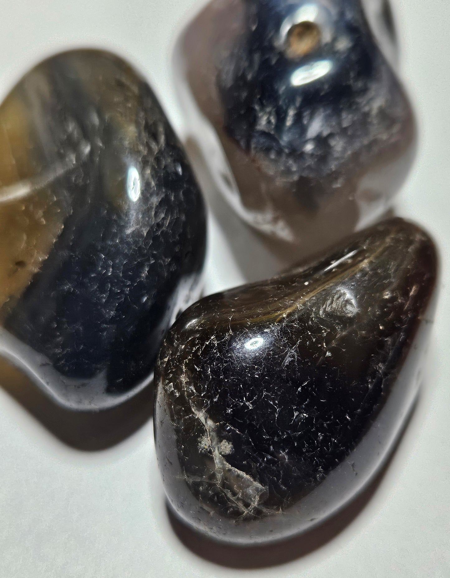 Black Agate Tumble Stone - Large